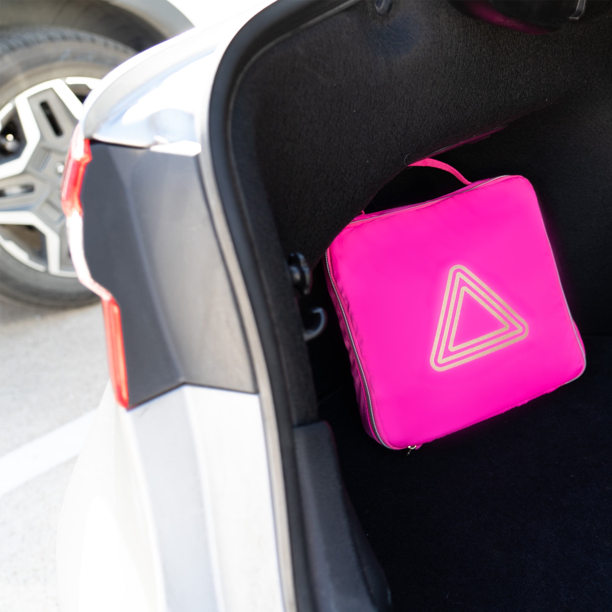BLINGSTING Supercharged Roadside Emergency Kit for Drivers (Pink, 52-Piece Set) xh85g