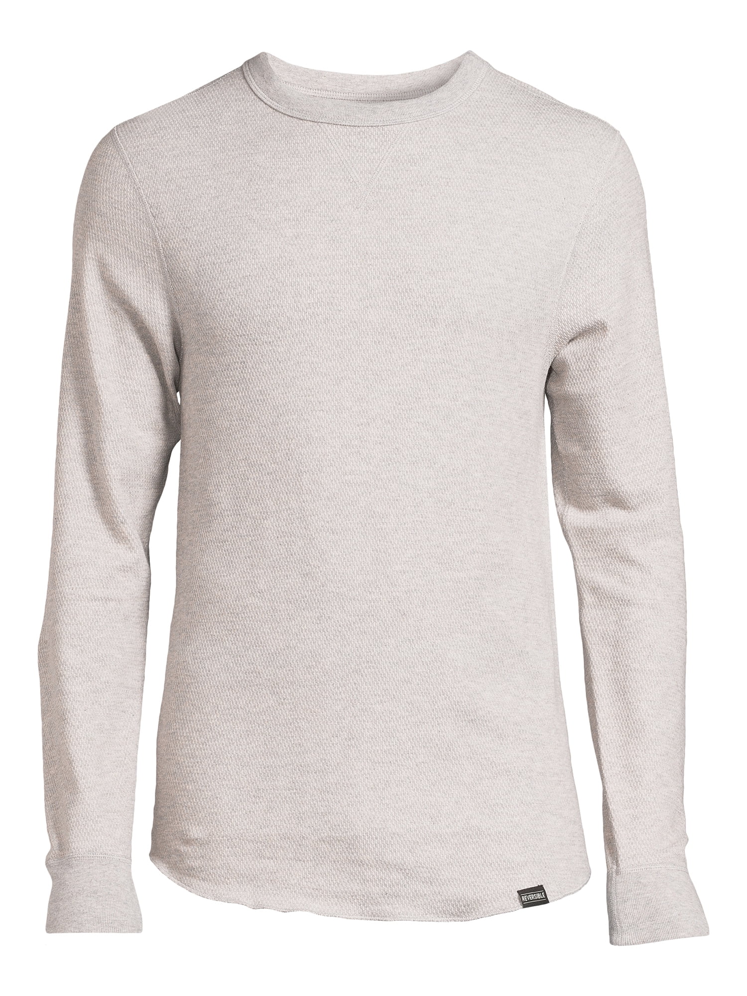 Hanes Originals Men's Raschel Reversible Knit Thermal Top (Grey, S-2XL) 783fq