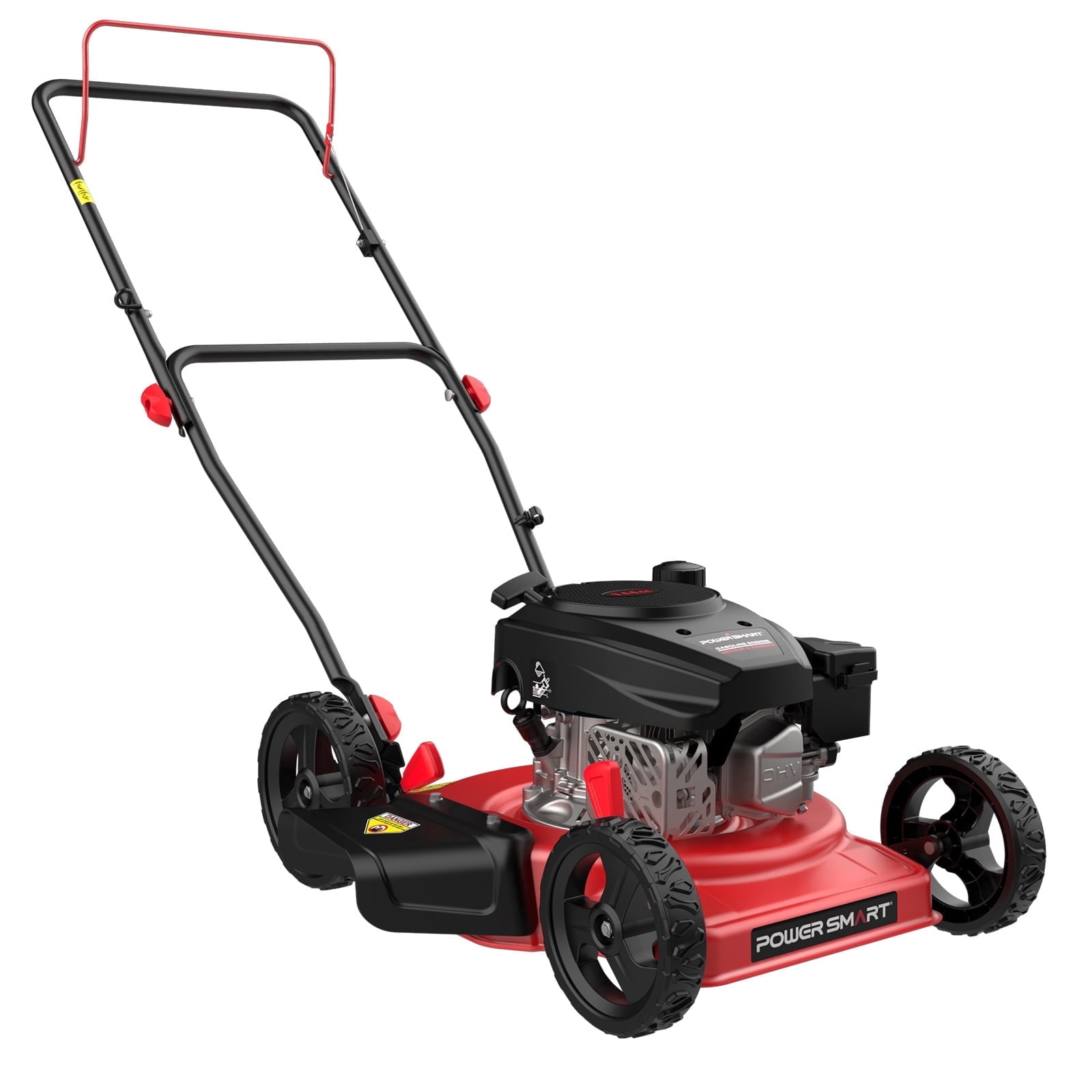 PowerSmart 144cc Gas Push Lawn Mower with Steel Deck (18 in, 5-Position Height Adjustment) 72rr7