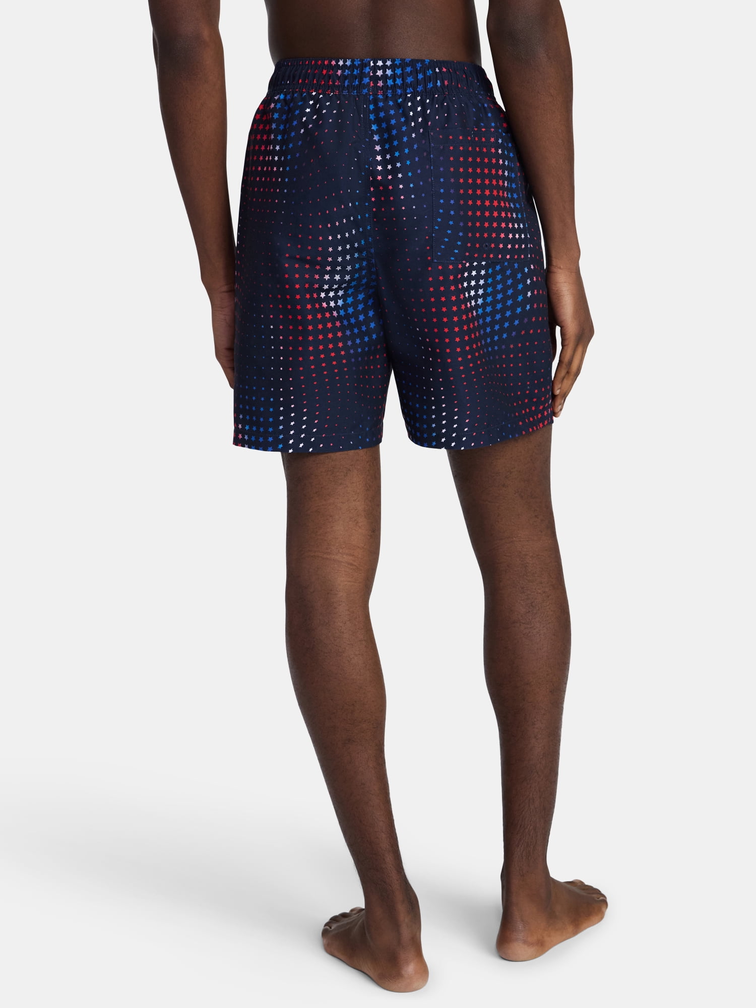 Way To Celebrate Men's Americana Swim Trunks Patriotic Board Shorts (Blue, S-3XL) 75qjo