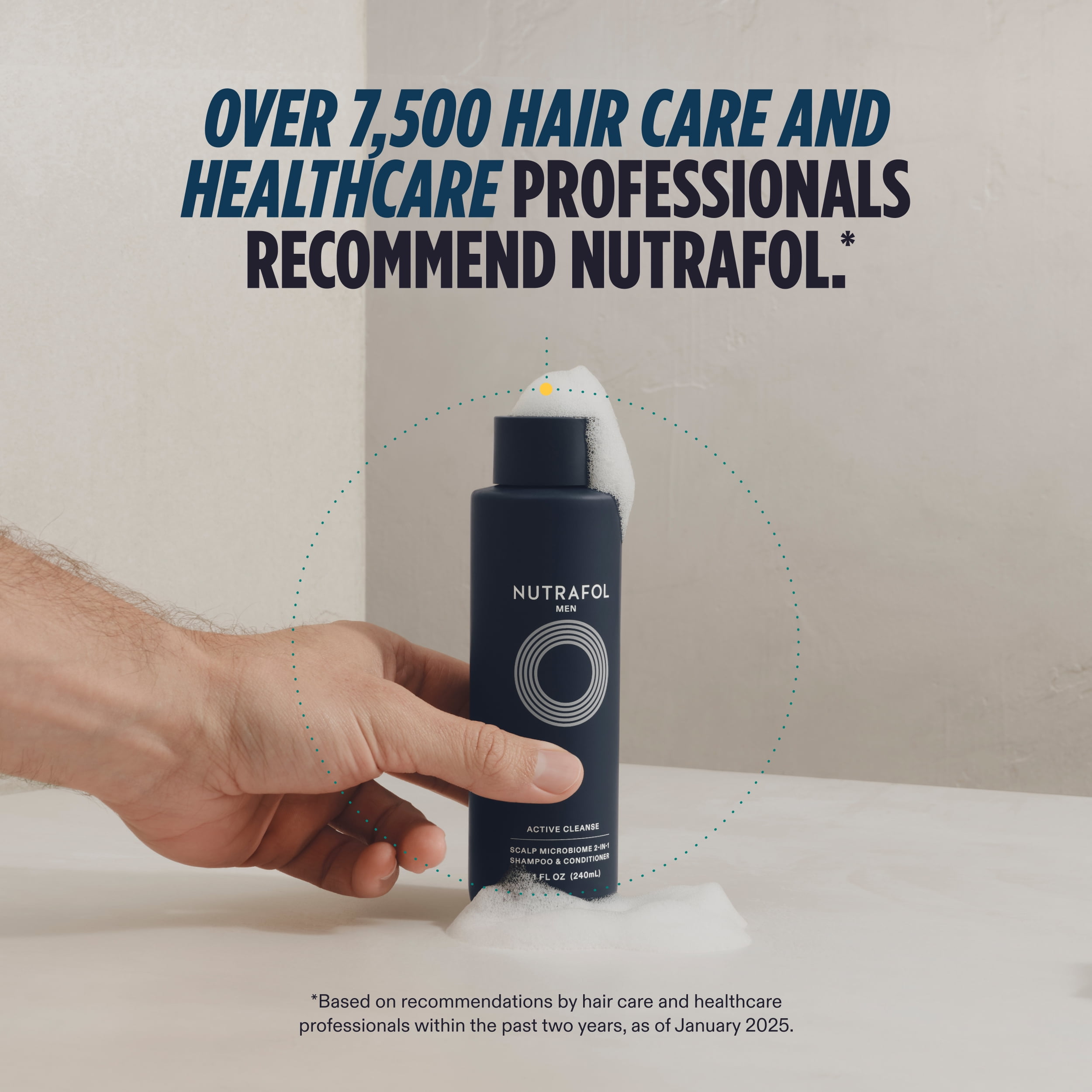 Nutrafol Men’s 2-in-1 Shampoo and Conditioner, Scalp Care for Thinning Hair, Volumizing and Strengthening (8.1 fl oz) 23yhc