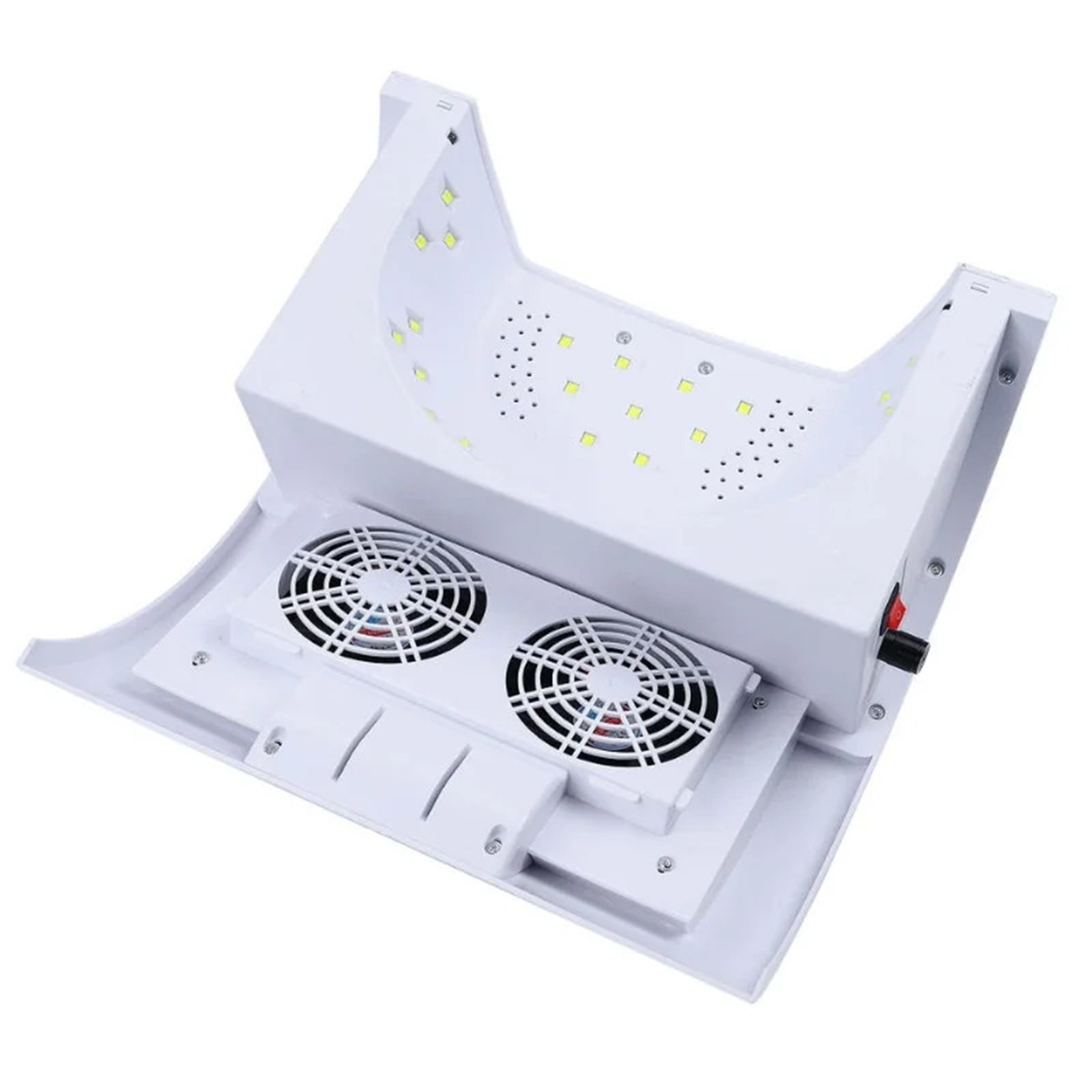 Momo Multifunctional Nail Manicure Station with UV LED Lamp, Electric Drill, and Dust Collector (White, 1 Unit) 6at82