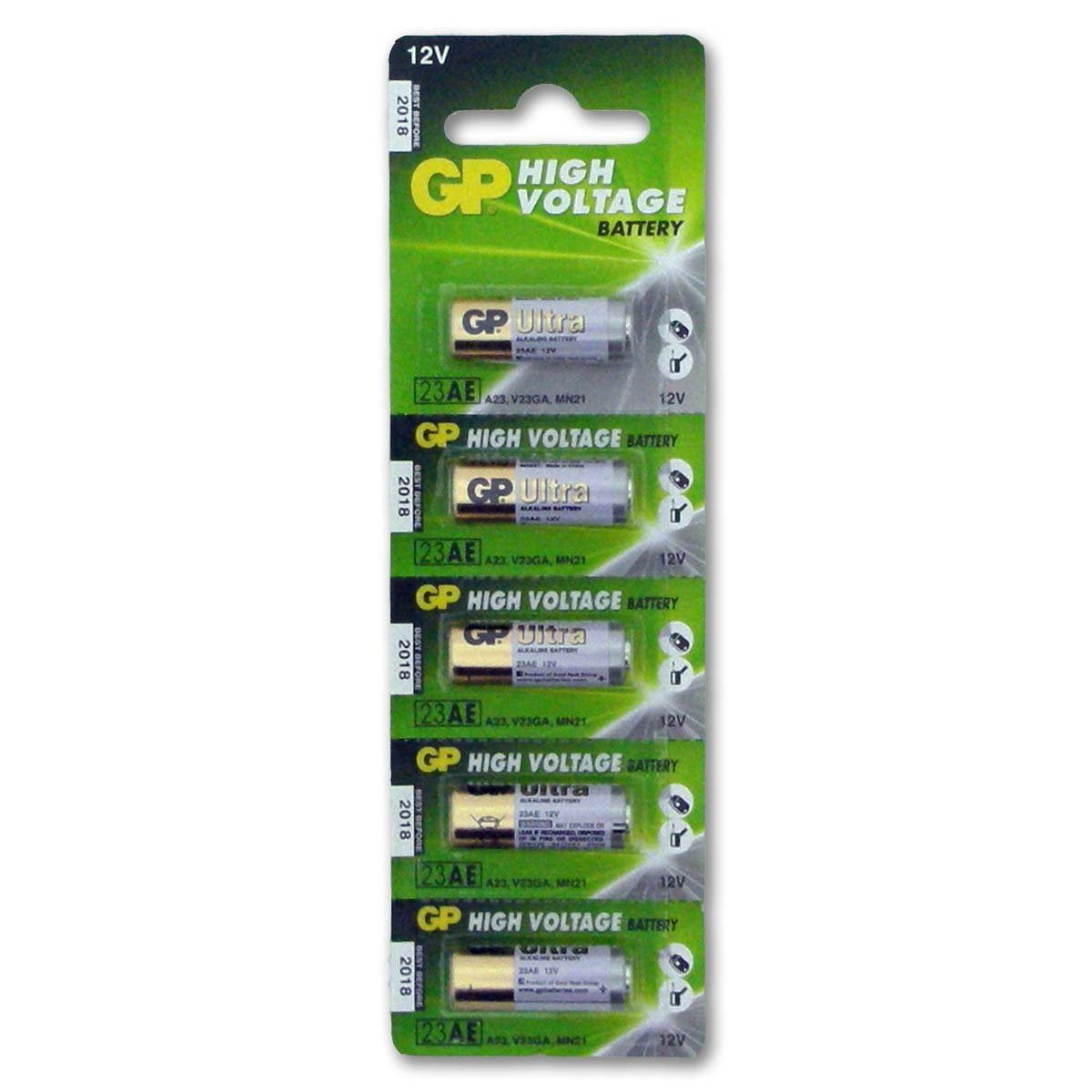 GP Batteries A23 12V Alkaline Replacement Battery (5 Pack) qg16k
