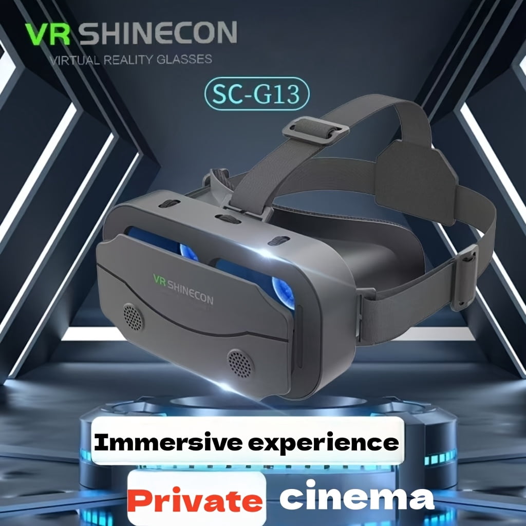FANRUINA VRPro 2026 Virtual Reality Headset, 4K HD Immersive Gaming & Cinema Experience (Black, 4.5–7 in) 895n1