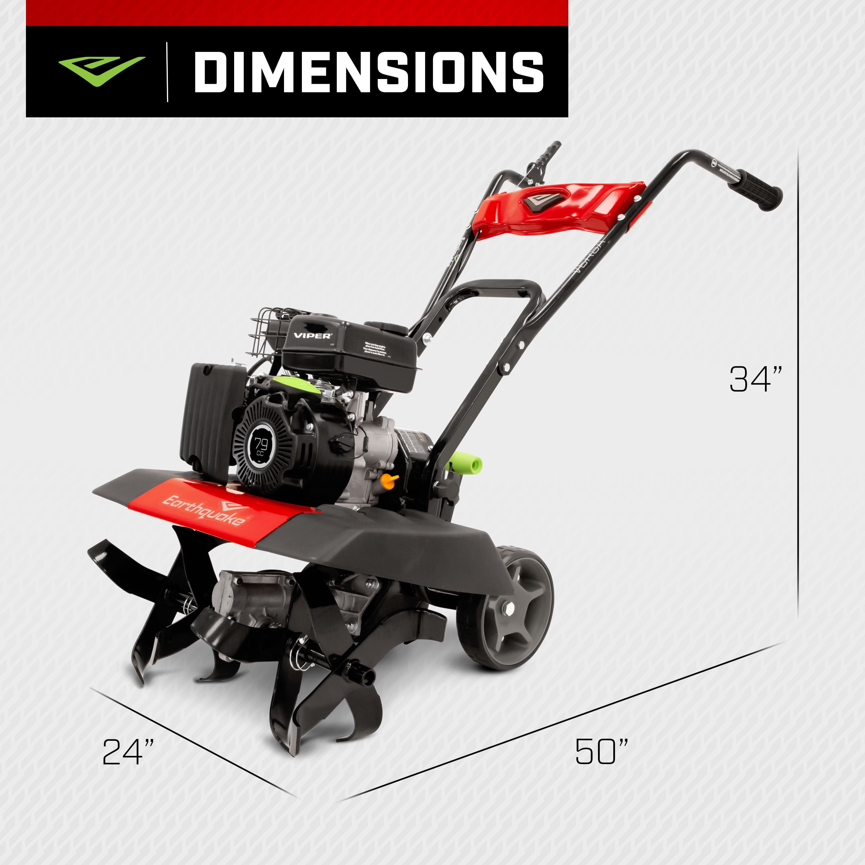 Earthquake Versa Tiller Cultivator with 79cc 4-Cycle Viper Engine (11 to 21 in Width) isne7
