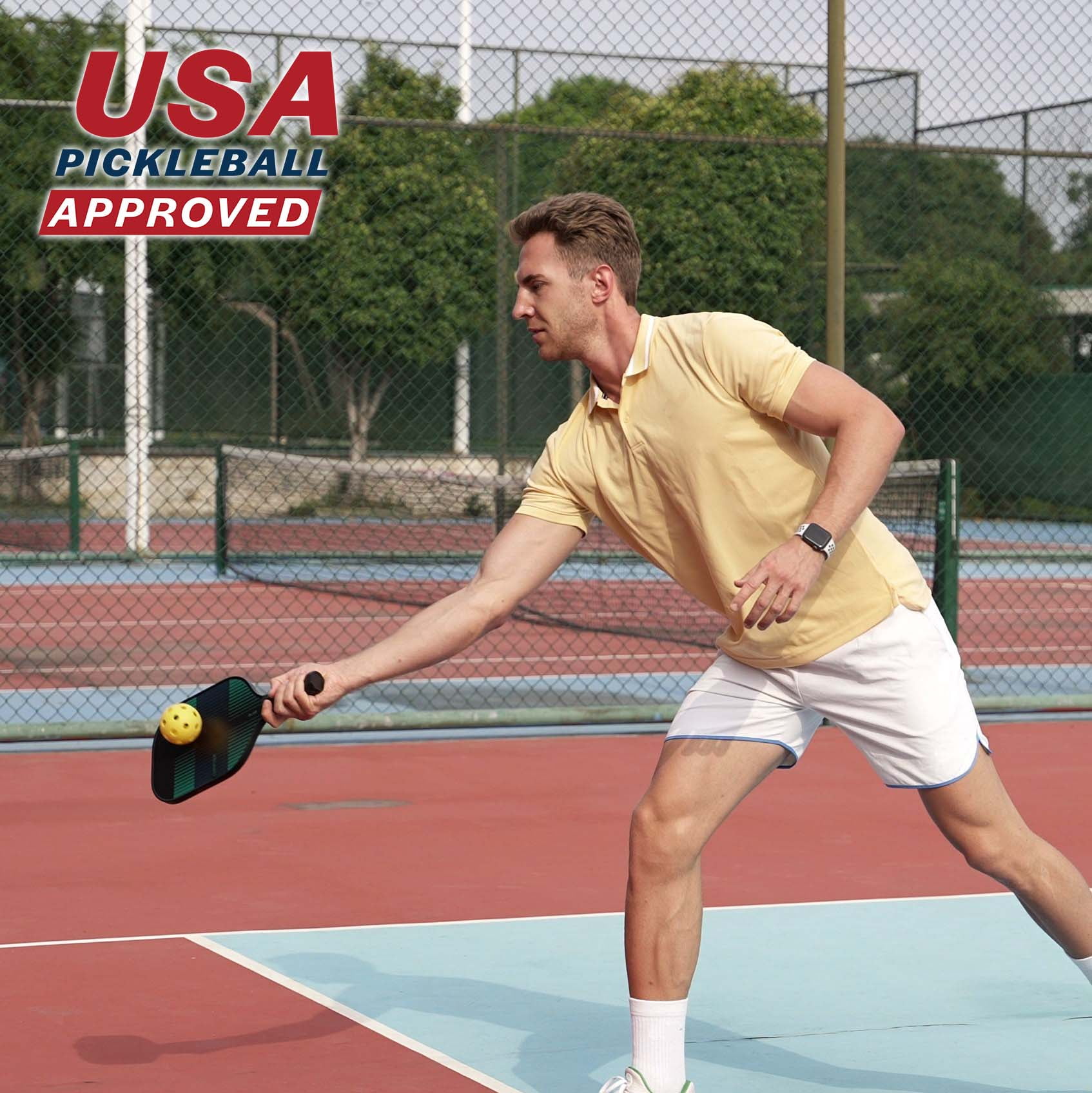 ORCA Charter Performance Series Fiberglass Pickleball Paddle (Black, 7.6 oz) 49tyv