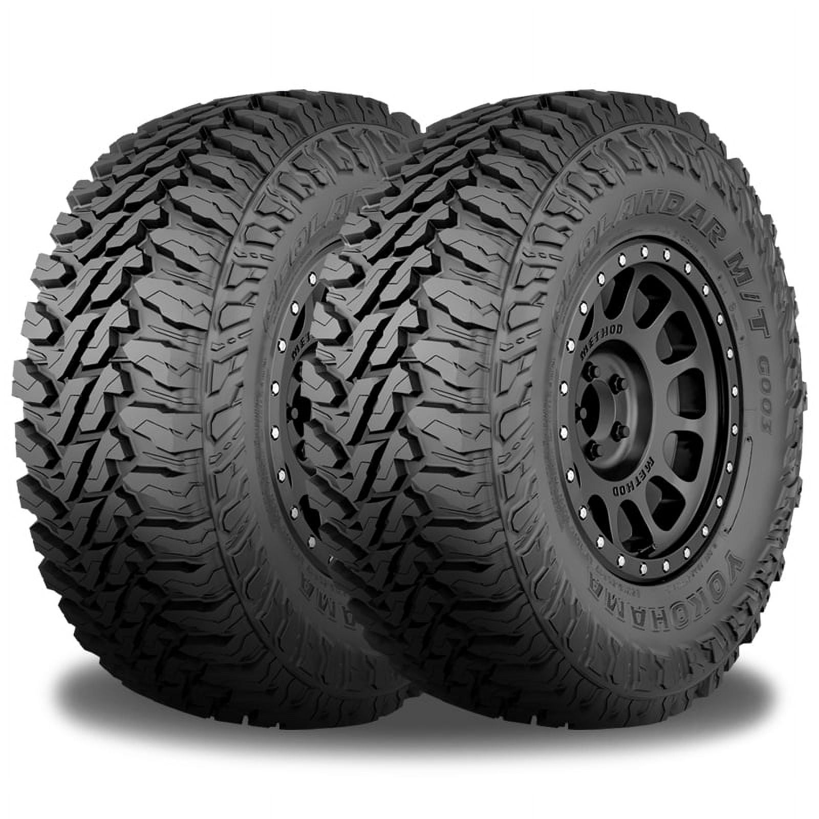 Yokohama Geolandar M/T G003 Mud-Terrain Tires (35/12.50R18, 128Q, Load Range F, Set of 4) 9heis
