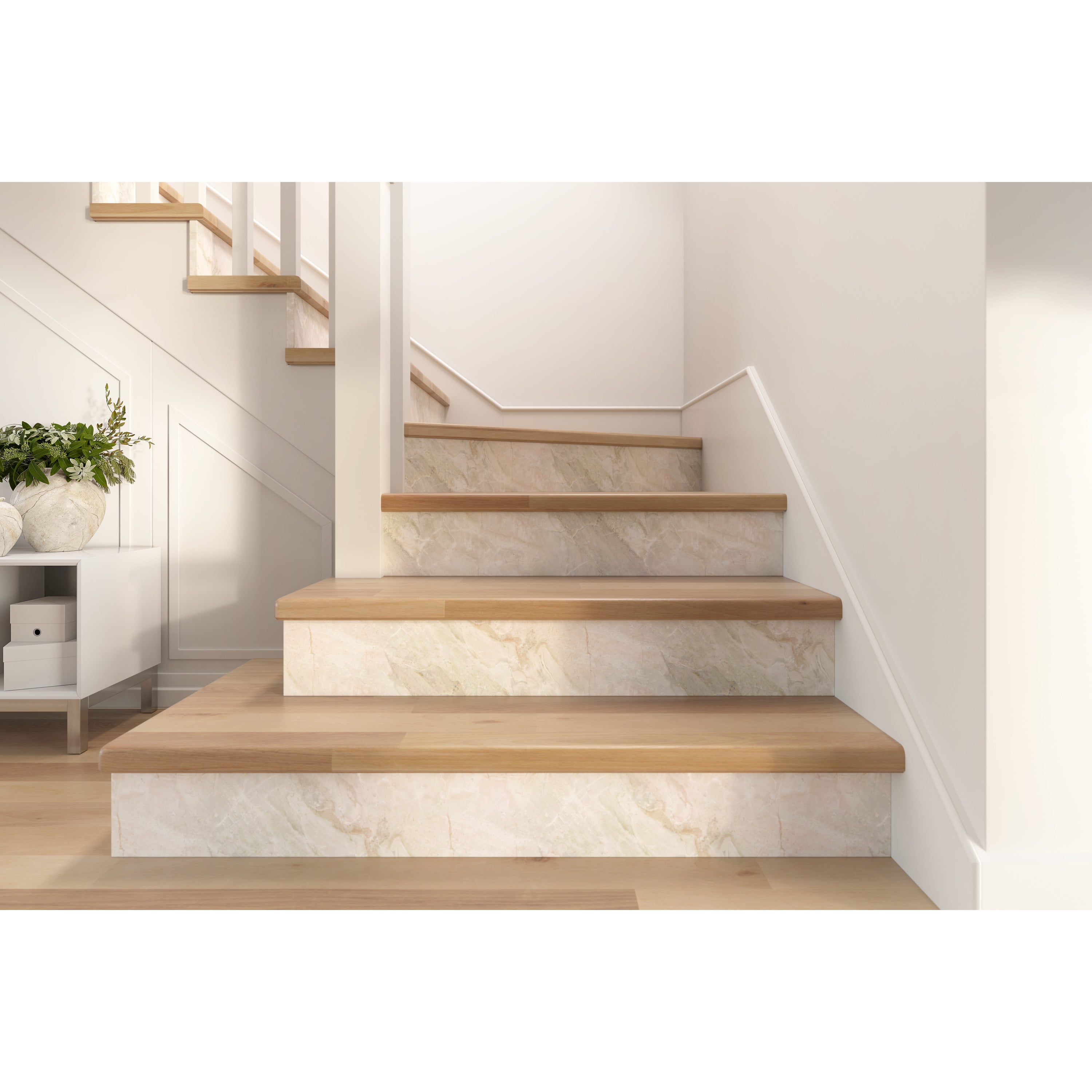 EasyLiner Premium Peel & Stick Adhesive Liner (Taupe Marble, 20 in. x 18 ft.) fui2n