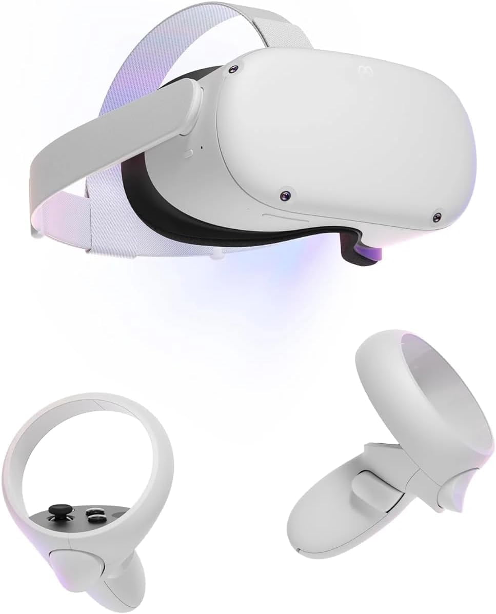 Meta Quest 2 Advanced All-In-One Virtual Reality Headset (White, 256GB, Refurbished) uqfoo