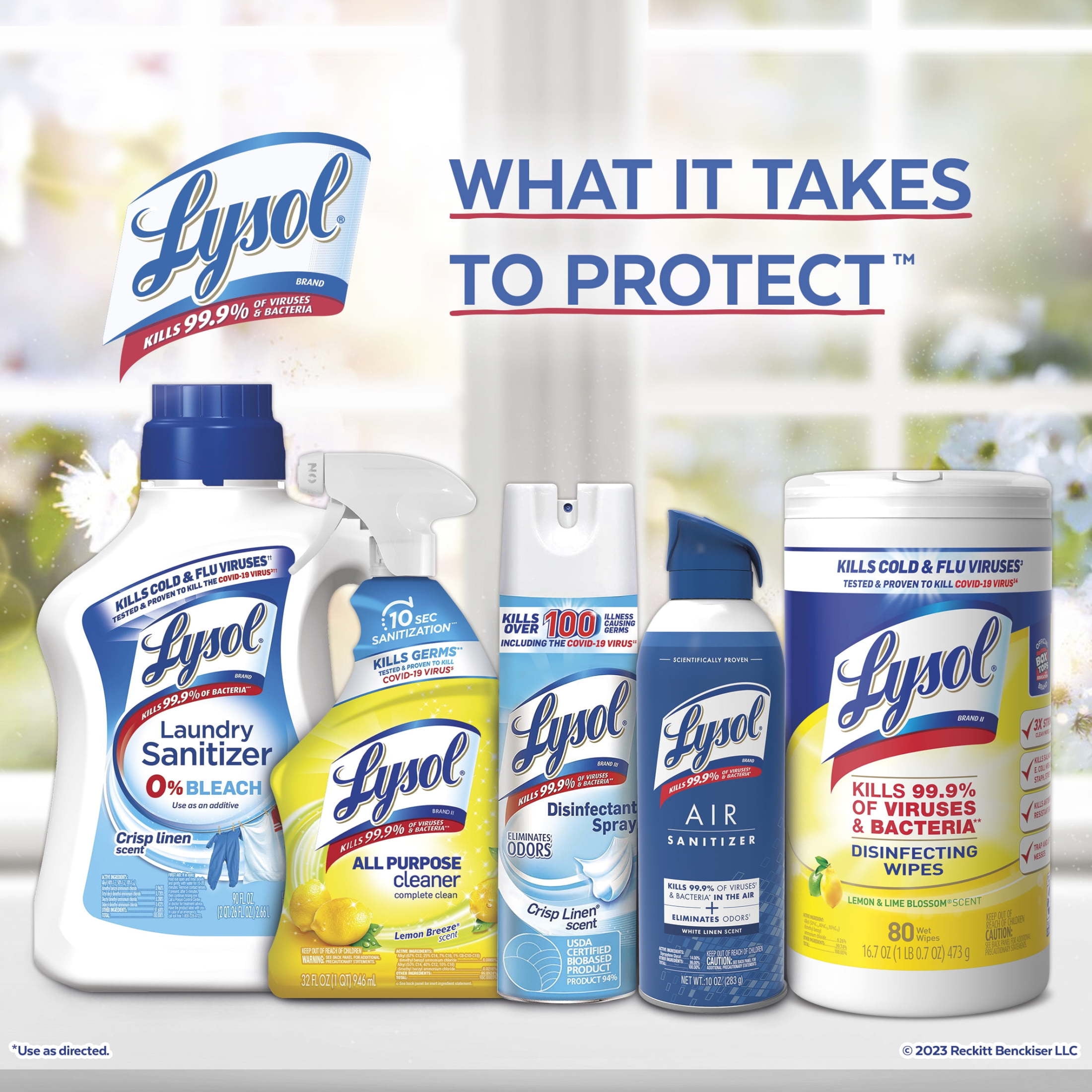 Lysol Multi-Surface Disinfectant Cleaner, Concentrated Floor & Kitchen Solution (Lemon & Sunflower, 28 fl oz) h6bzc