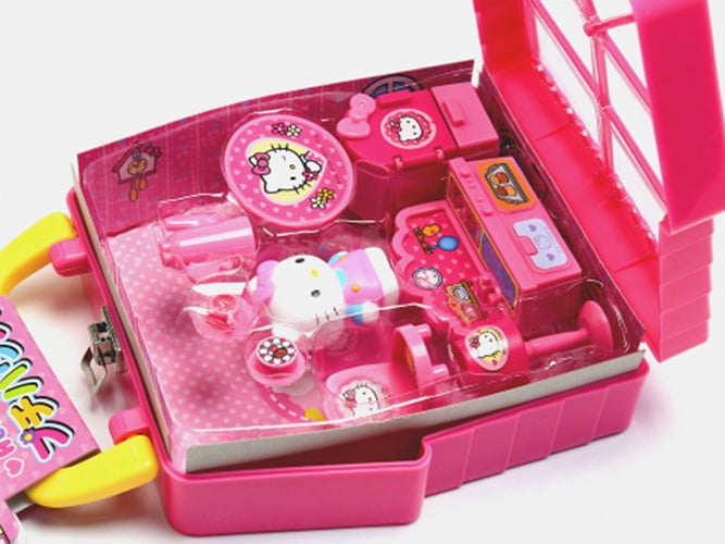 Muraoka Hello Kitty Mini House Playset with Furniture and Accessories (6.1 in) og95n