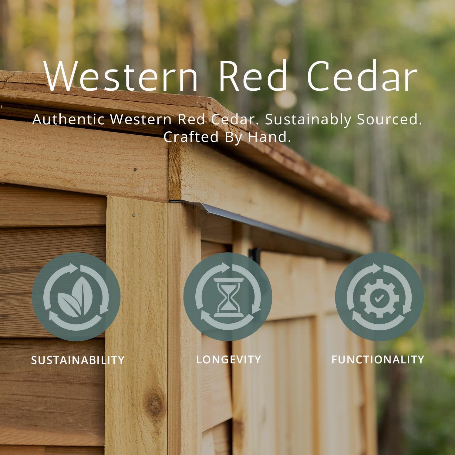 Outdoor Living Today Western Red Cedar Sunshed Storage Building (12 ft x 12 ft) tzup0