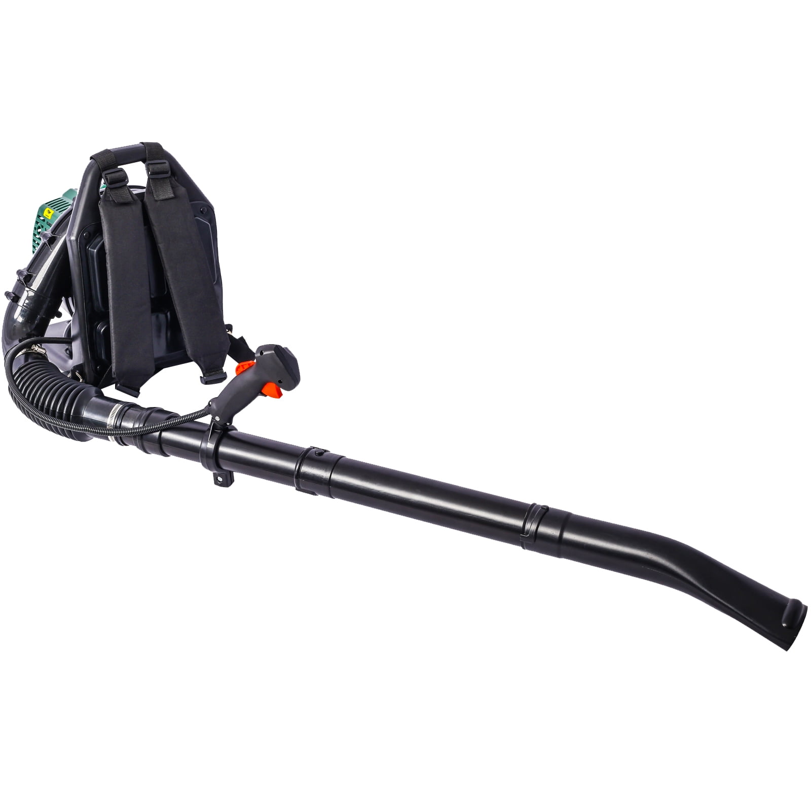 Sesslife 52cc 2-Cycle Gas Powered Backpack Leaf Blower, Commercial Grade Leaf Vacuum with Adjustable Straps and Nozzle Extension (Green) k1g4j