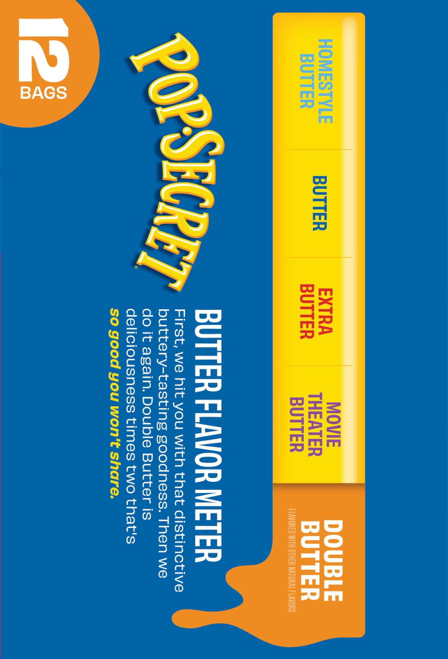 Pop Secret Double Butter Microwave Popcorn (3.2 oz, 12 Count) 7f1l8