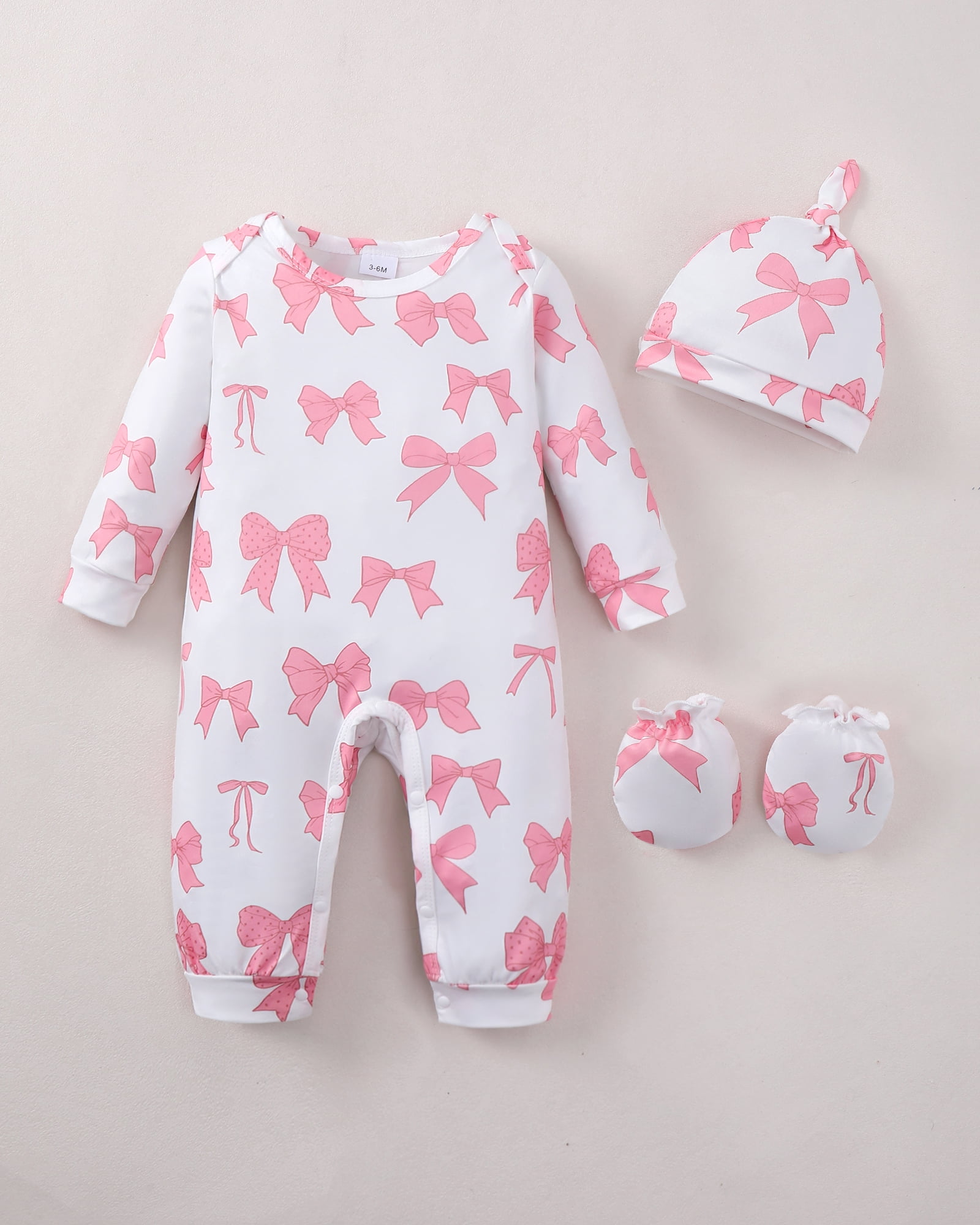 Kimi Bear Newborn Baby Girls Layette Set (Pink, 0-3 Months) qo7ua