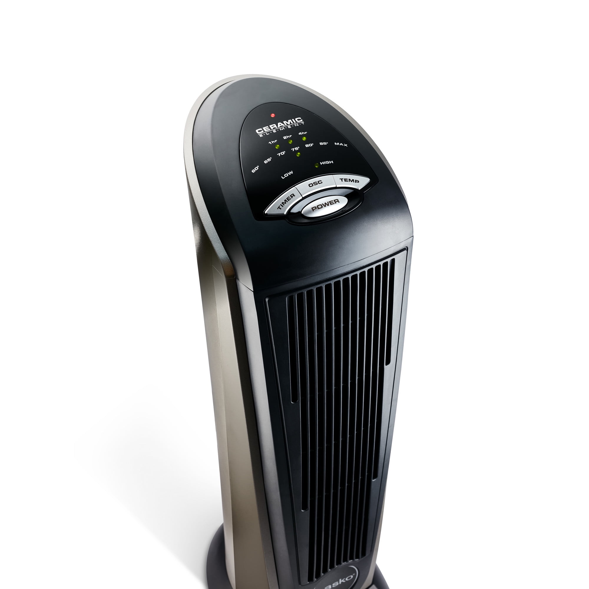 Lasko 23 in Oscillating Ceramic Electric Tower Space Heater with Remote Control (Black, 1500W) bmy9w