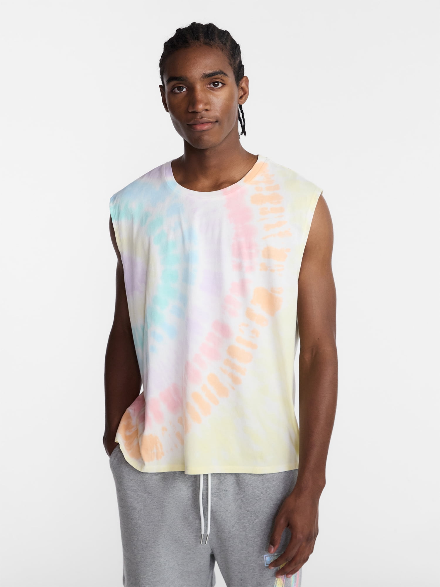 No Boundaries Pride Graphic Boxy Cropped Tank Top (Multi-Color, XS) 1uih8