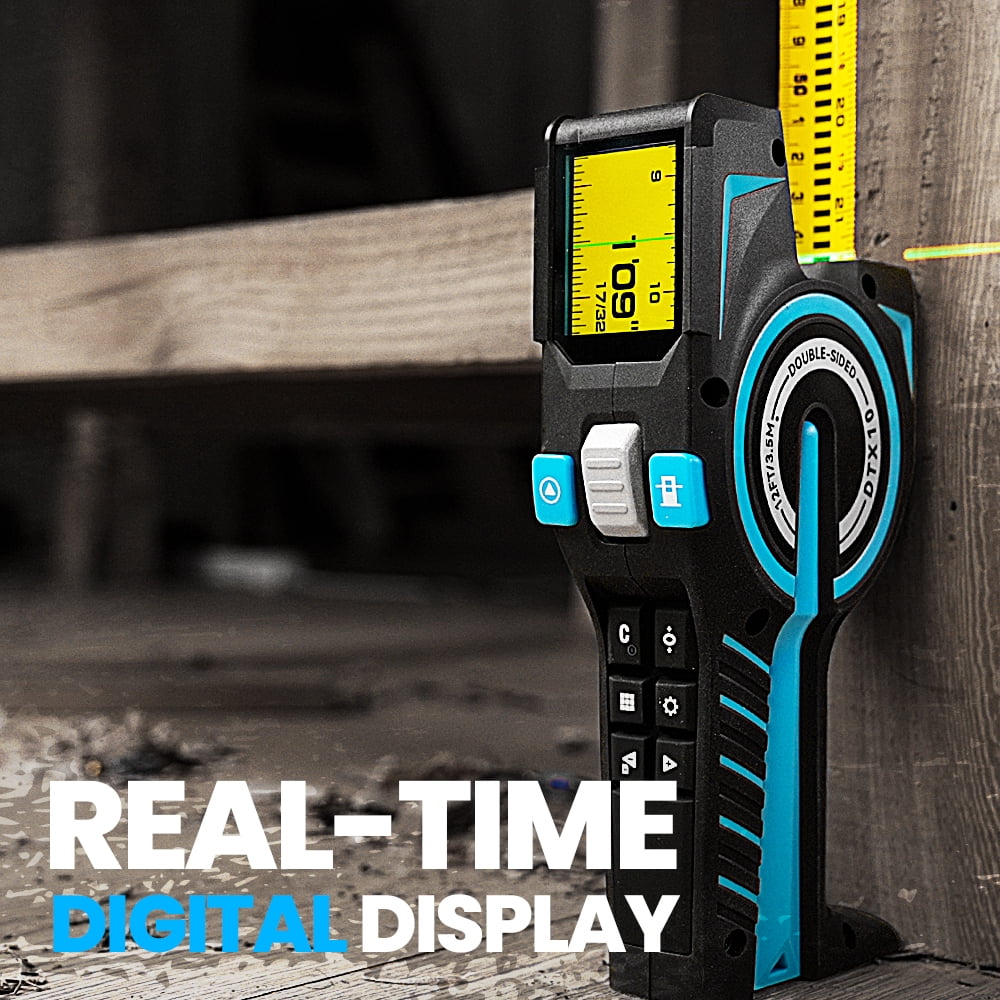 Mileseey DTX10 3-in-1 Digital Laser Tape Measure with Auto-Lock (Blue, 330 ft) ltyi6