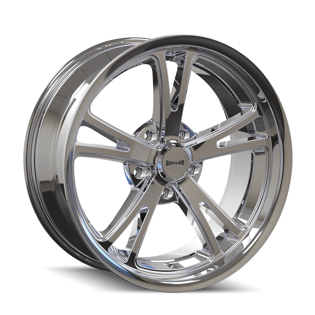 Ridler 606 Custom Wheel (Chrome, 20x10 in, 5x4.75 Bolt Pattern, 0mm Offset) ws1tu