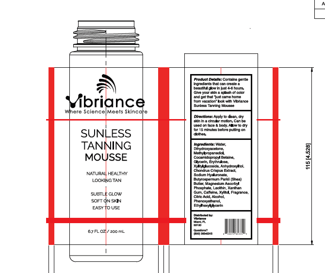 Vibriance Sunless Tanning Mousse for Mature Skin, Self-Tanner for Face and Body, Streak-Free Buildable Golden Glow (6.7 fl oz) 4941v