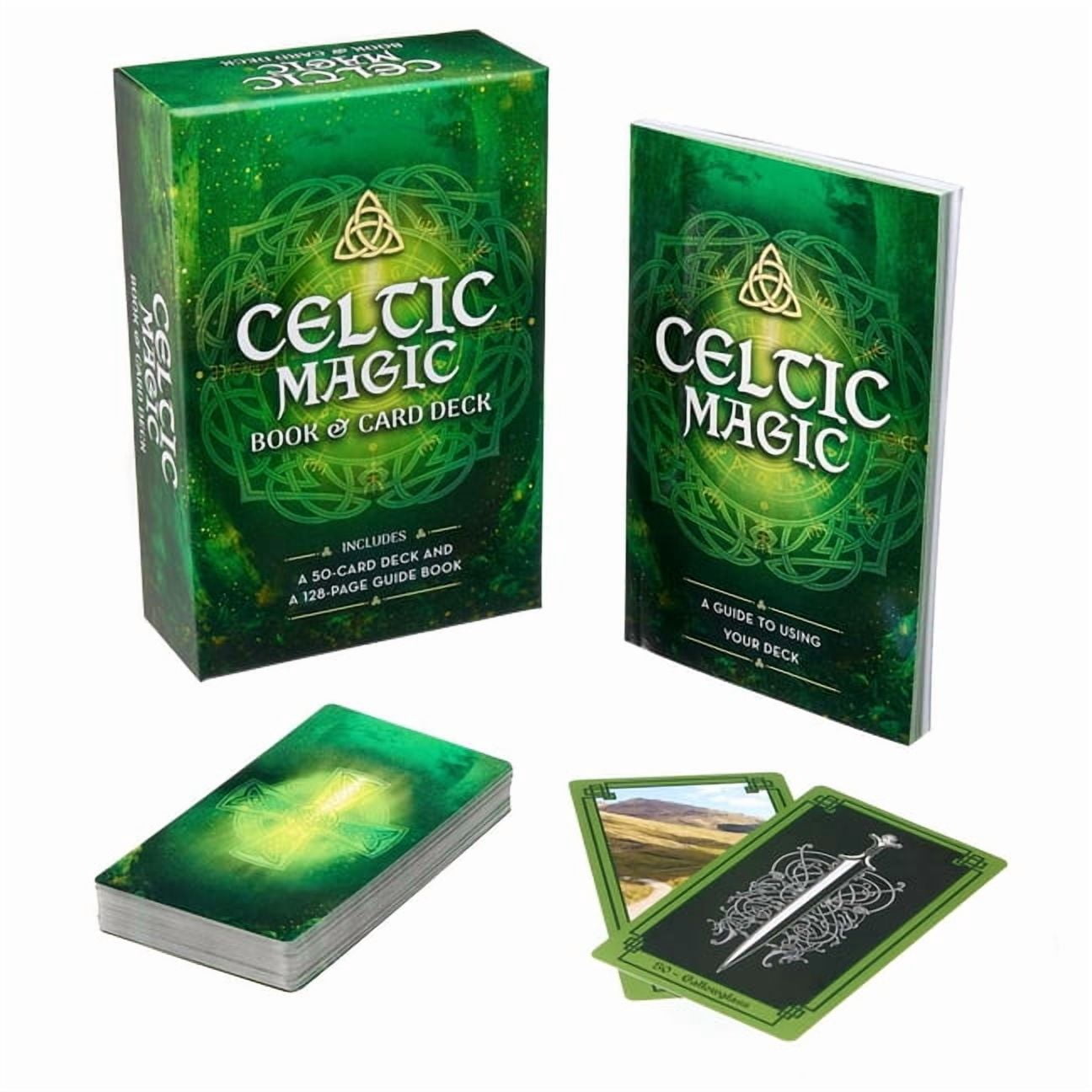 Marie Bruce Sirius Oracle Kits Celtic Magic Book & Card Deck (50-Card Deck, 128-Page Guide Book) s0cot