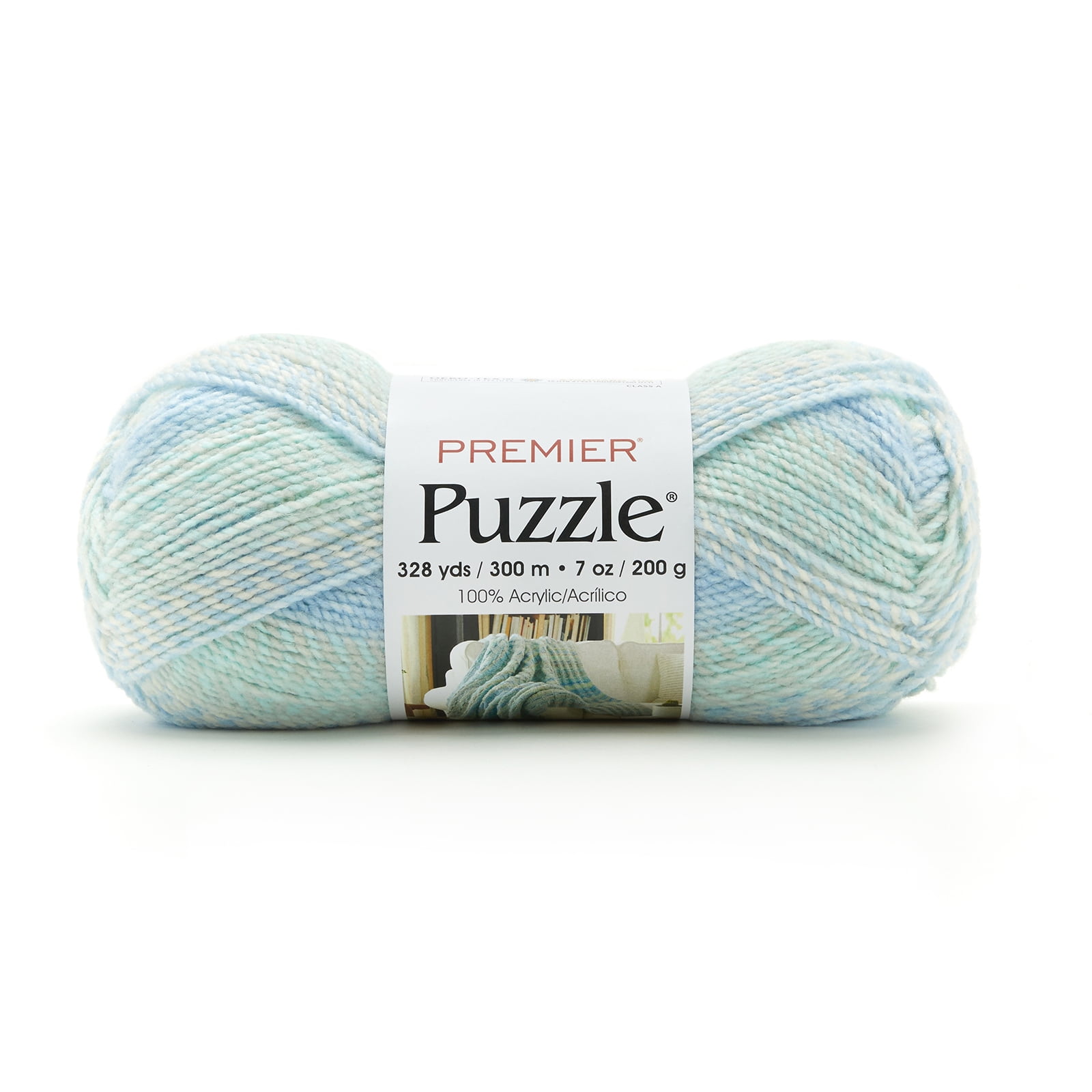Premier Yarns Puzzle Yarn Acrostic (Blue, 7 oz) y73k8