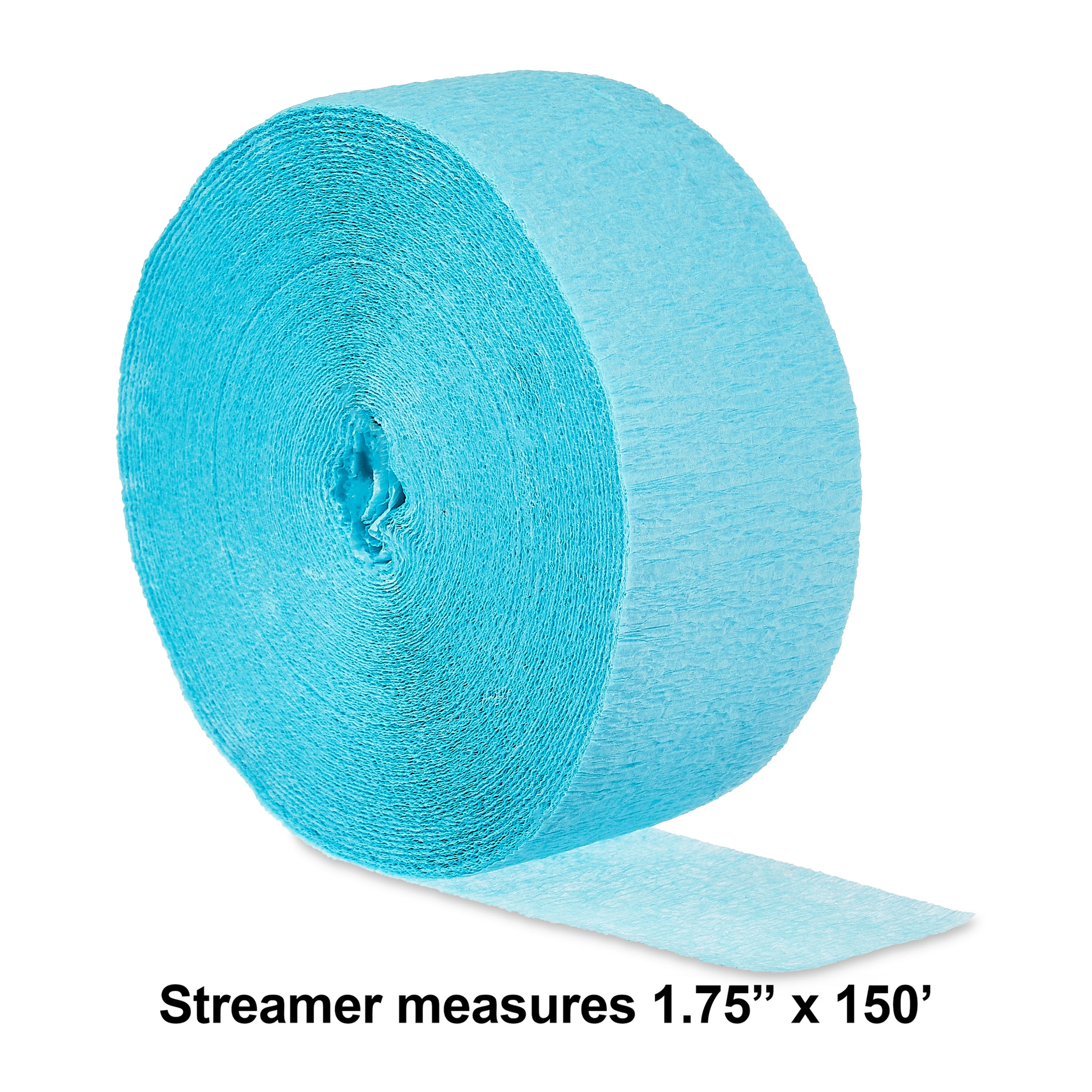 Way To Celebrate Paper Party Streamer, Decorative Crepe Paper for Events (Light Blue, 150 ft) i4d6v