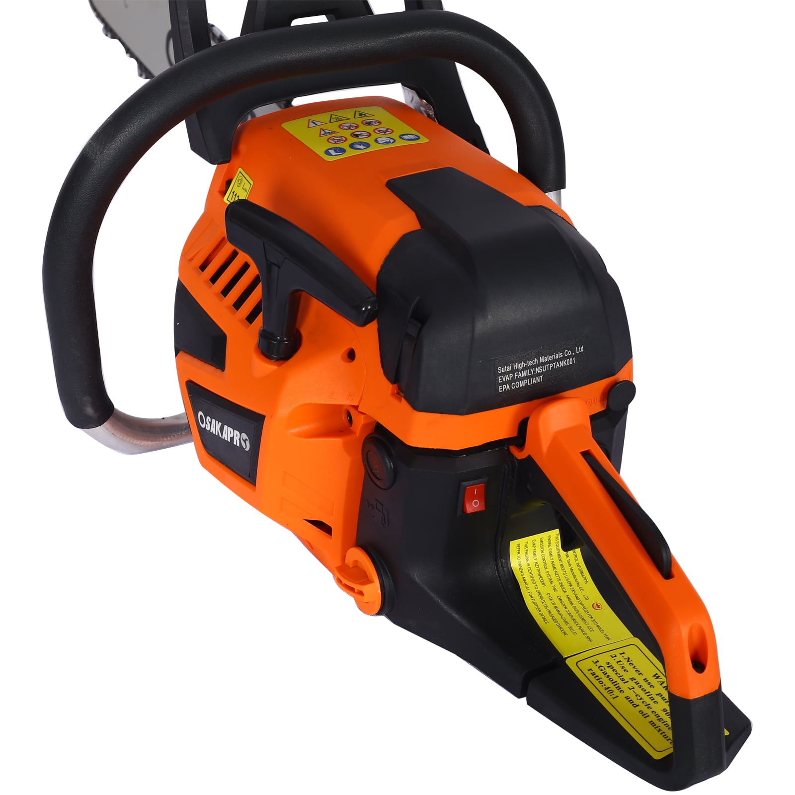 Seizeen Gas Chainsaw, 52cc 2.6HP Gasoline Powered Tree Pruning Saw with 20 in Bar (Orange, 20 in) 29wqt