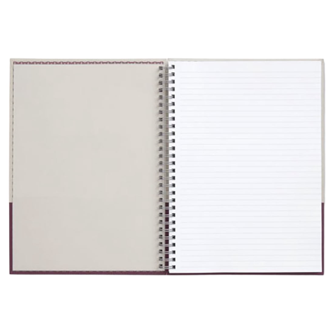 WorkLife Brands TRU RED Hard Cover Ruled Notebook (Gray/Purple, 6.5 in x 9.5 in) 95z4w