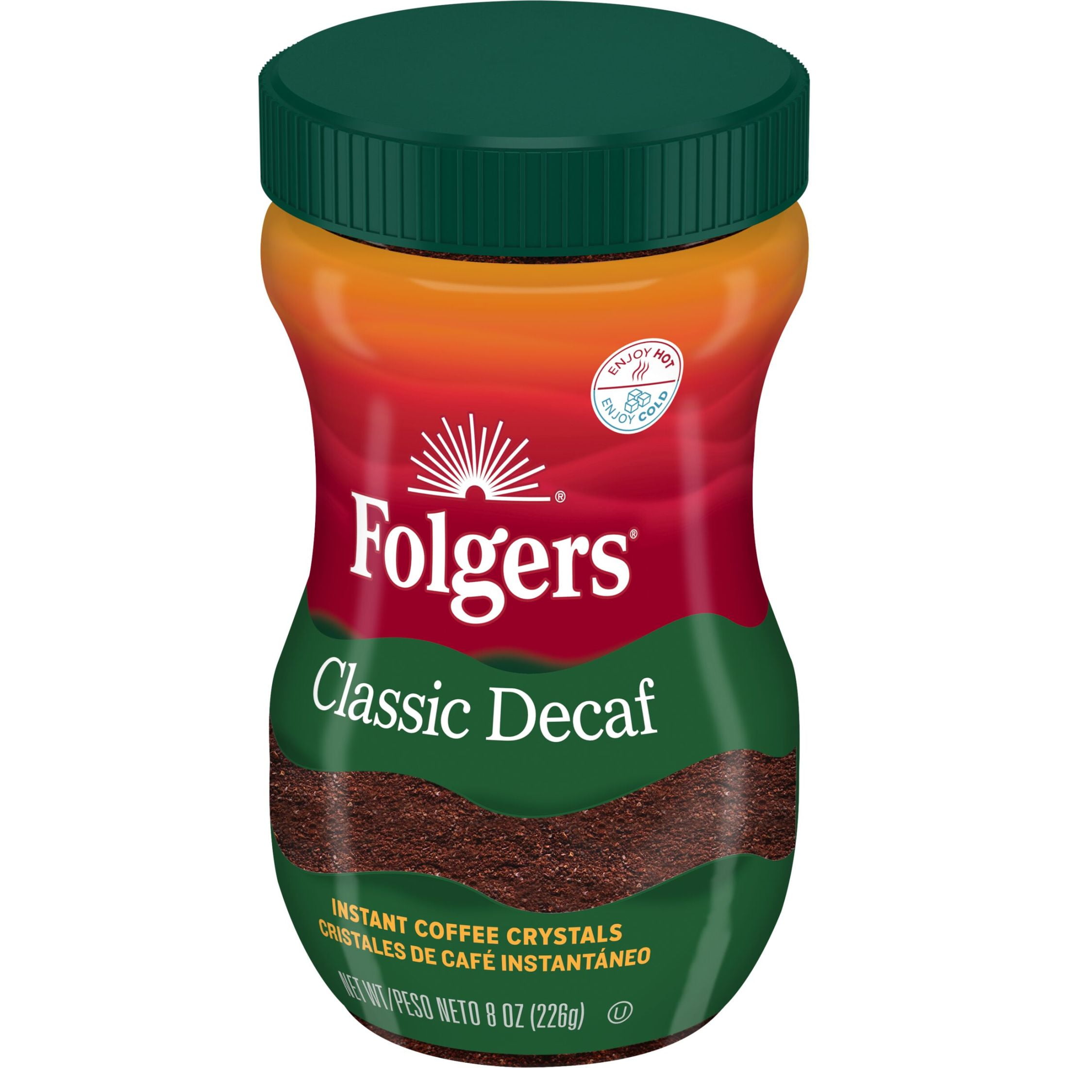 Folgers Classic Decaf Instant Coffee, Smooth Medium Roast (8 oz) iq677 - Image 9