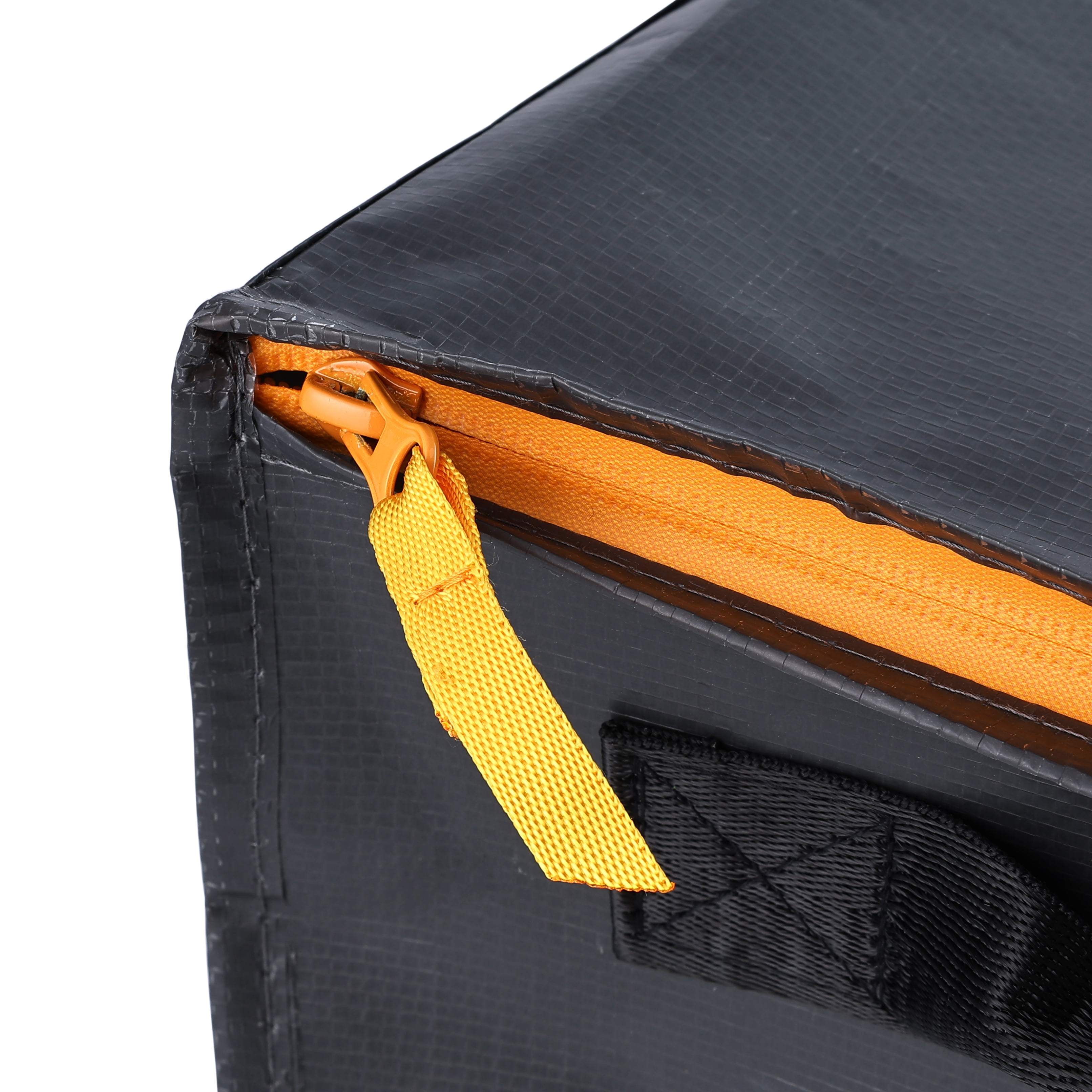 Ezy Storage Heavy-Duty Collapsible Utility Storage Bag with Reinforced Handles (Black, 12.4 Gallon) ex7zc