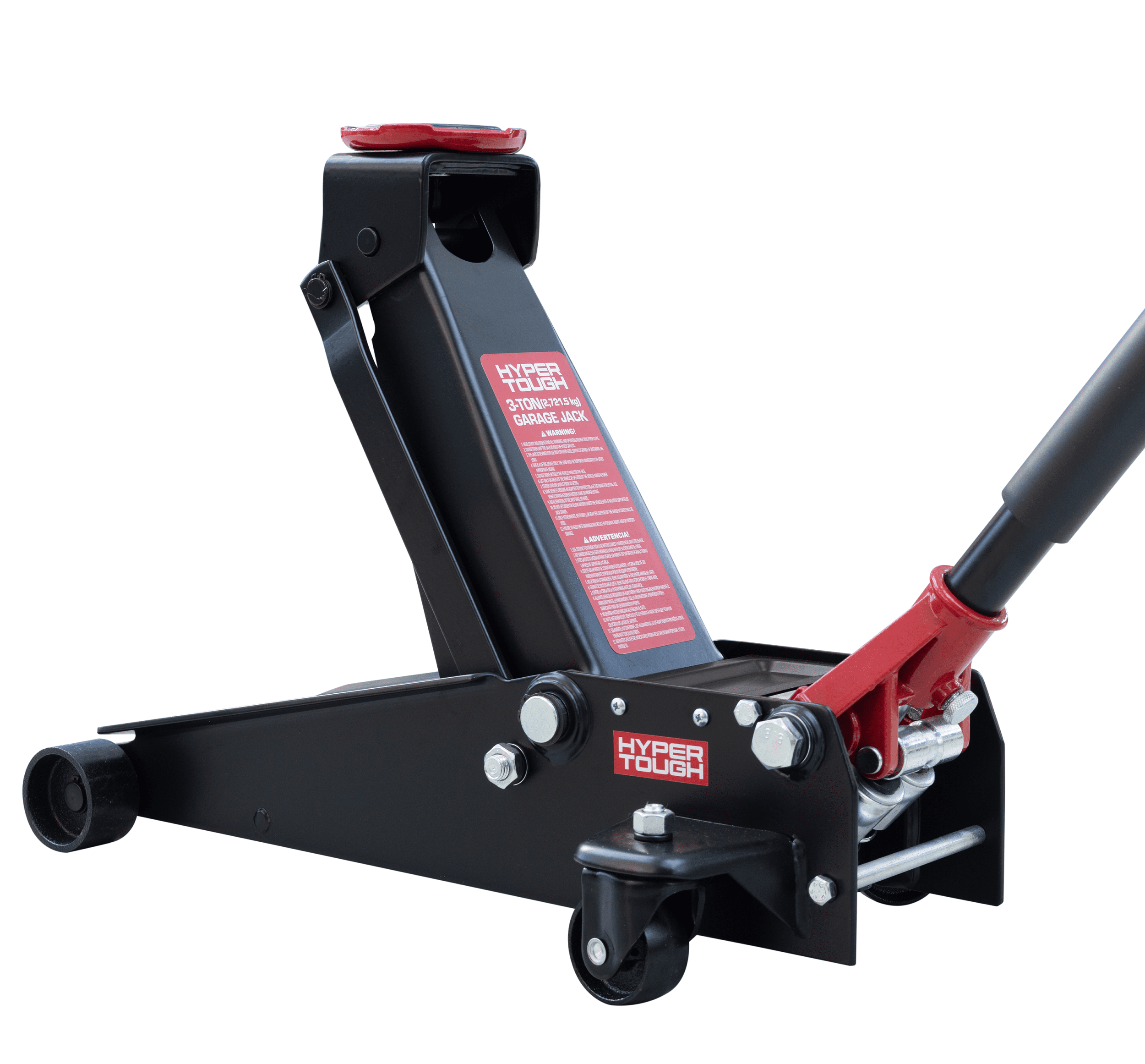 Hyper Tough 3 Ton Dual Pump Floor Jack for Cars, Trucks, and SUVs (5.125 in to 18.31 in) wxkmu