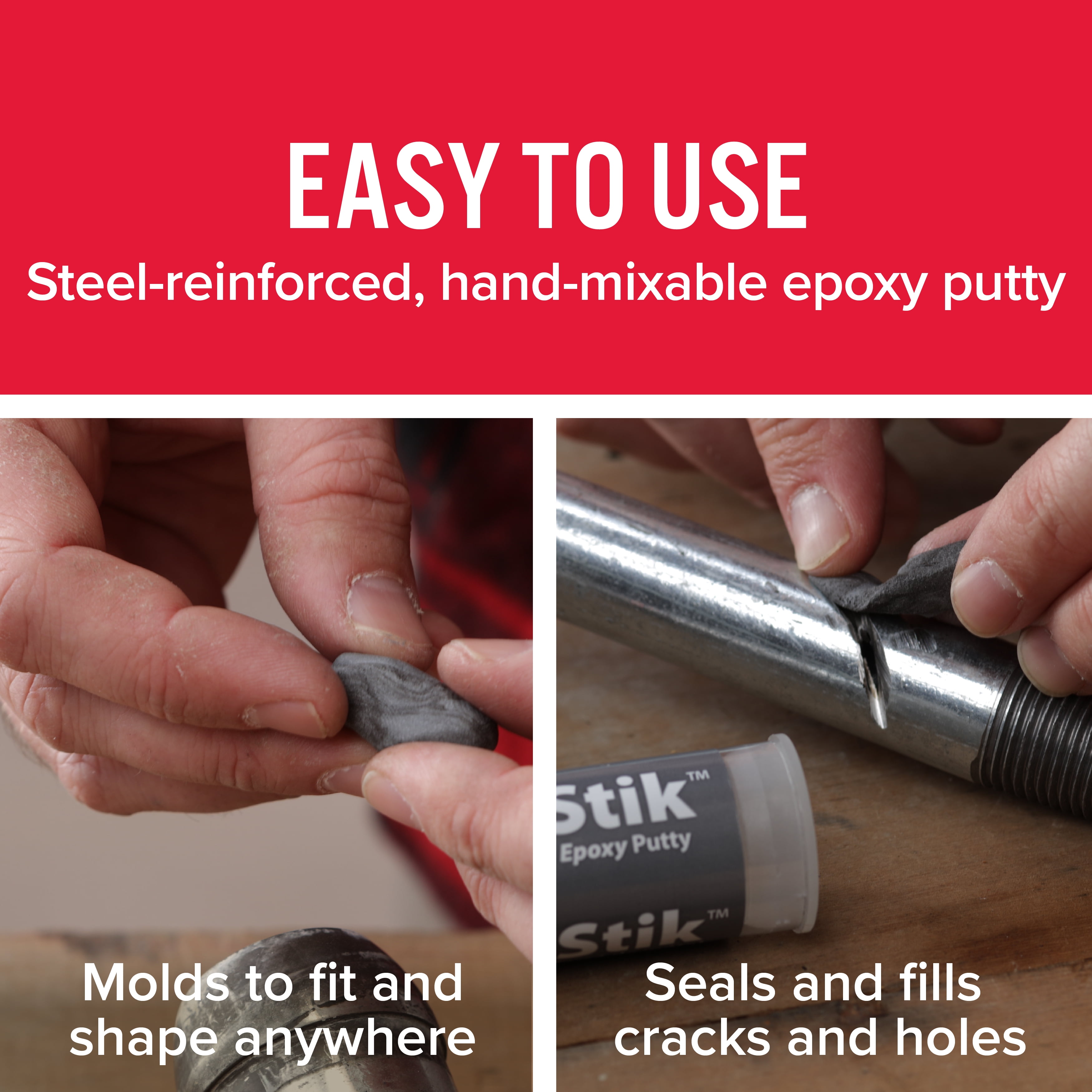 J-B Weld SteelStik Epoxy Putty (Grey, 2 oz) tp5tb