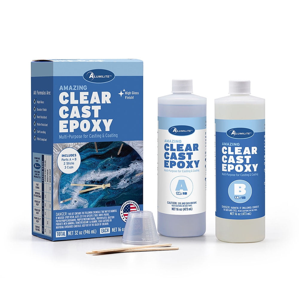 Alumilite Amazing Clear Cast Epoxy Resin (Clear, 32 oz) admq3