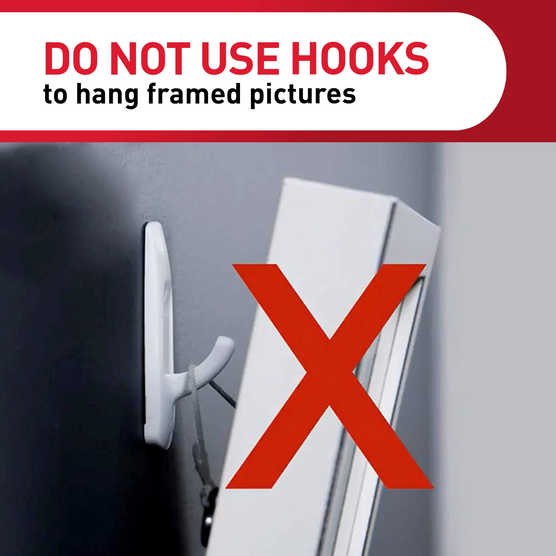 Command Large Utility Hooks for Damage-Free Wall Hanging (White, 3 Hooks and 6 Strips) bzusy