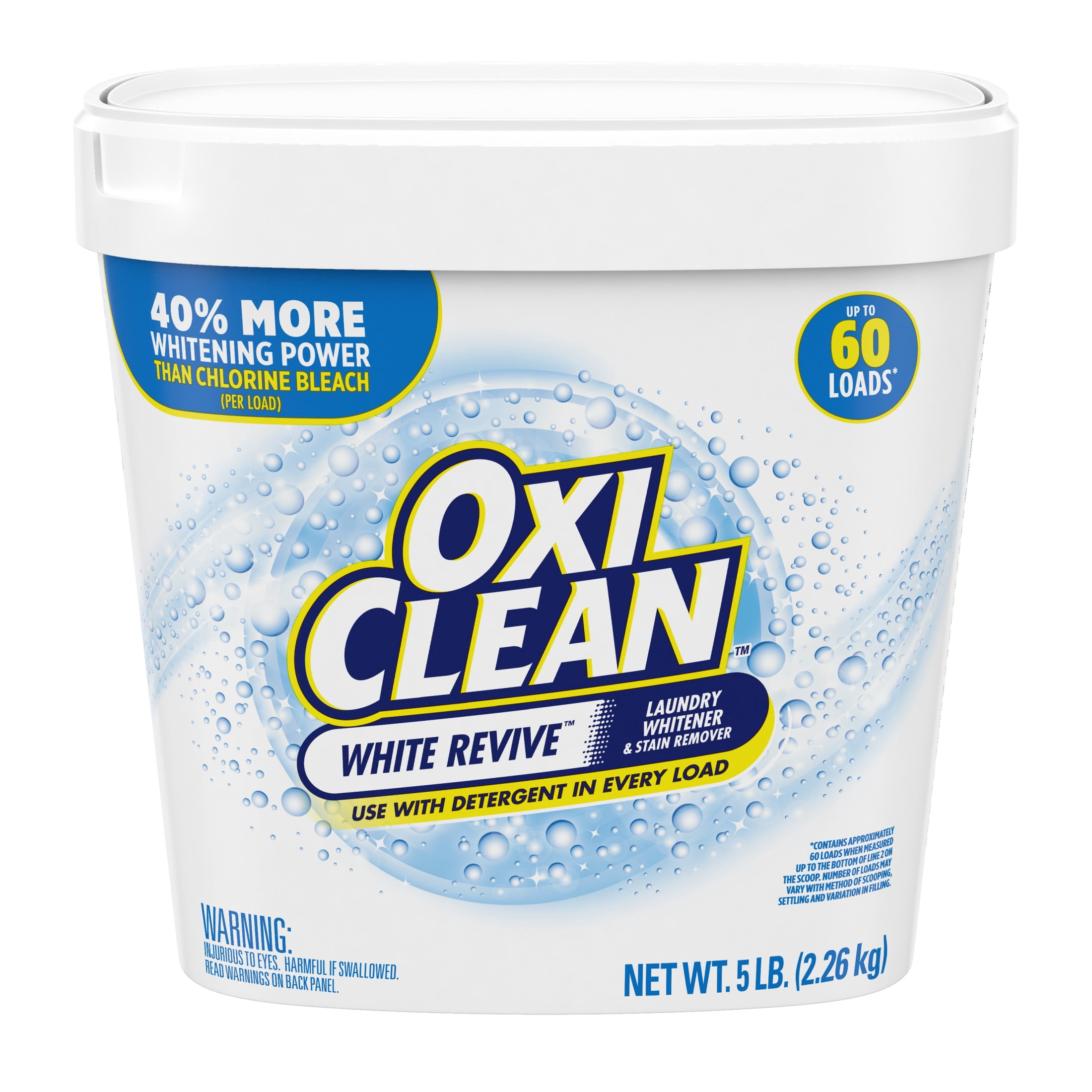 OxiClean White Revive Laundry Whitener and Stain Remover Powder (White, 5 lb) vnr35