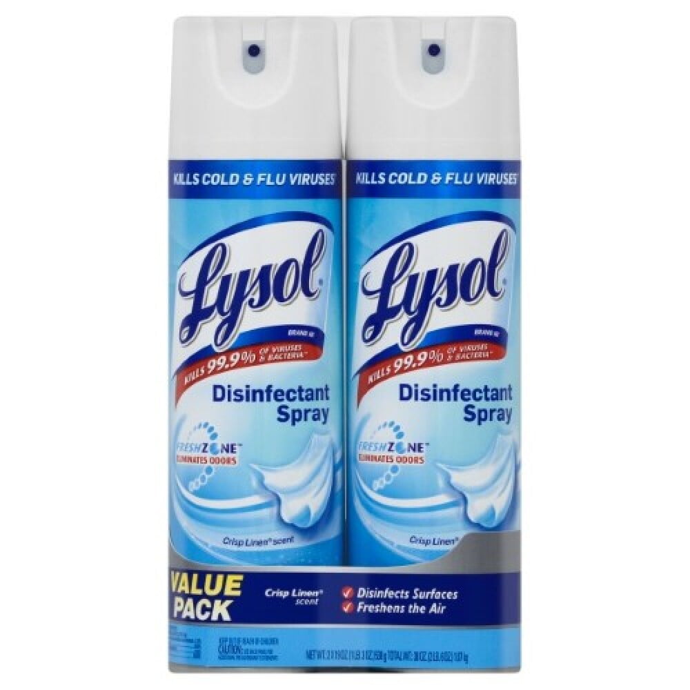 Lysol Disinfectant Spray, Crisp Linen Scent (32 Pack, 19 oz per unit) o7ep4