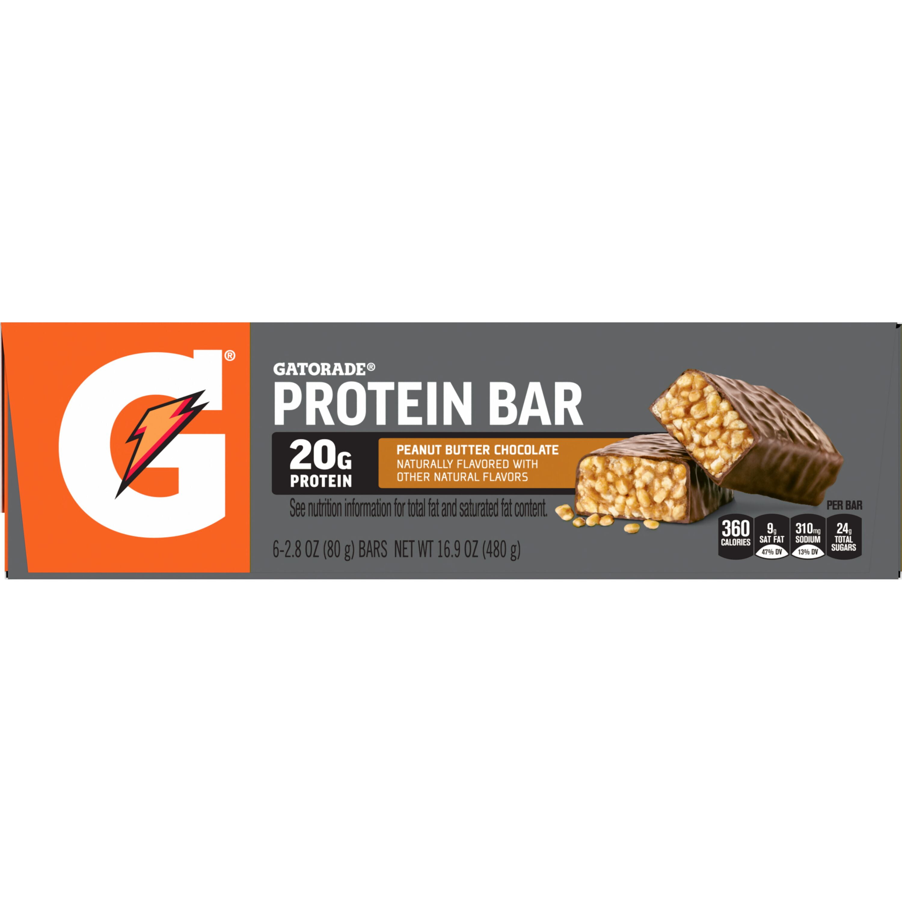 Gatorade Whey Protein Recover Bars, Peanut Butter Chocolate (6 Ct) cm2z1