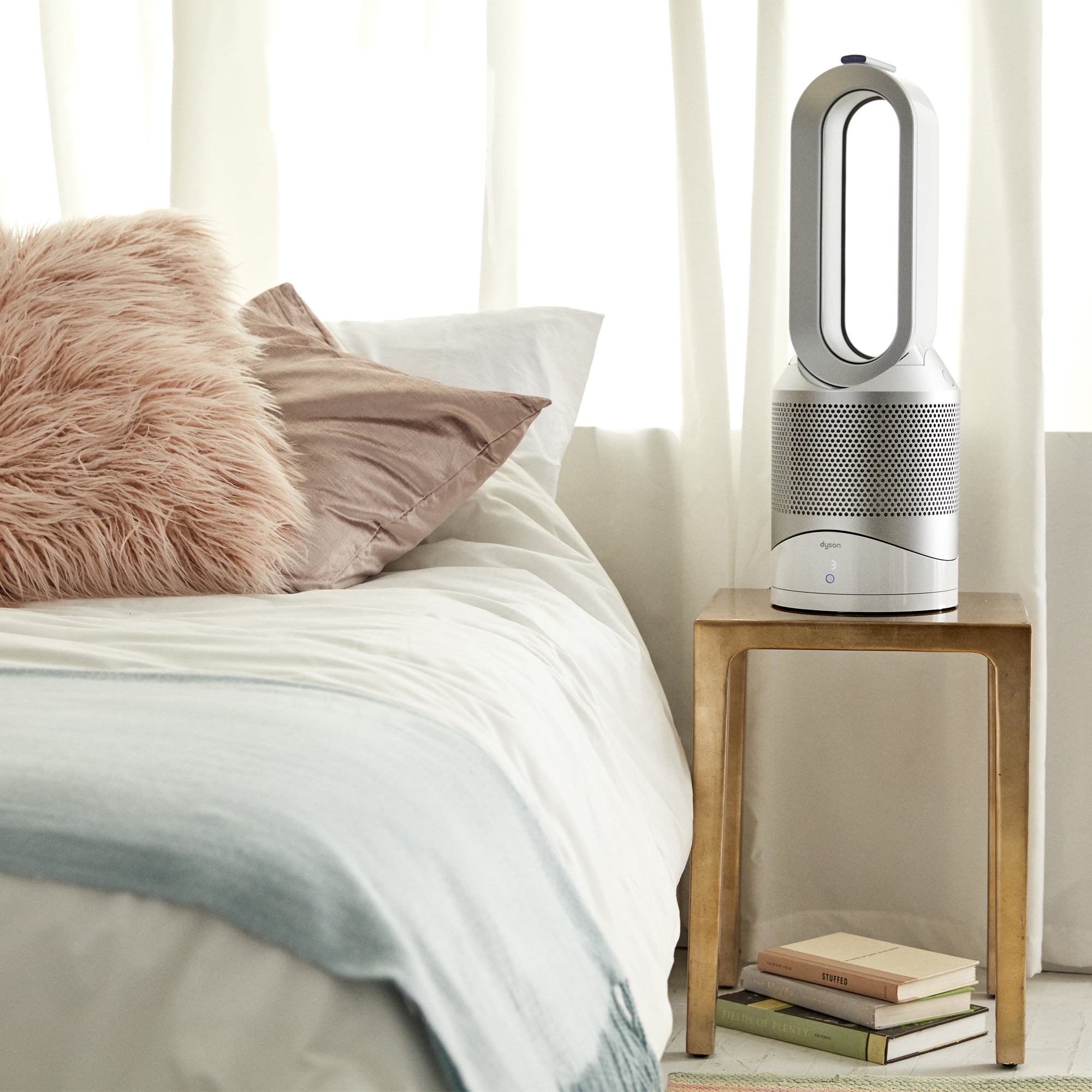 Dyson HP02 Pure Hot+Cool Link Connected Air Purifier, Heater and Fan (White/Silver) 8y5zc