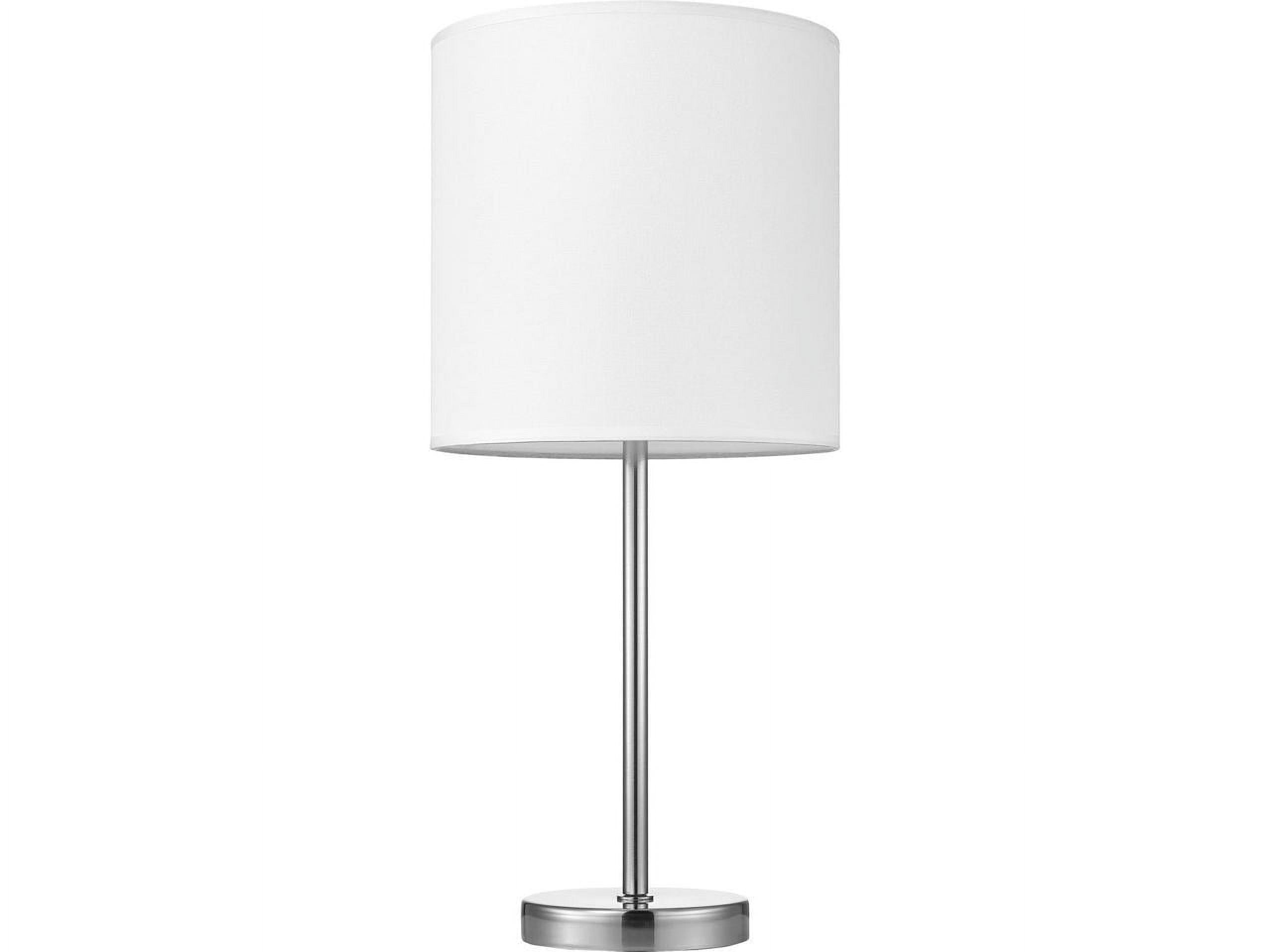 Lorell LED Table Lamp with Brushed Nickel Finish (Silver, 10-watt) y572c