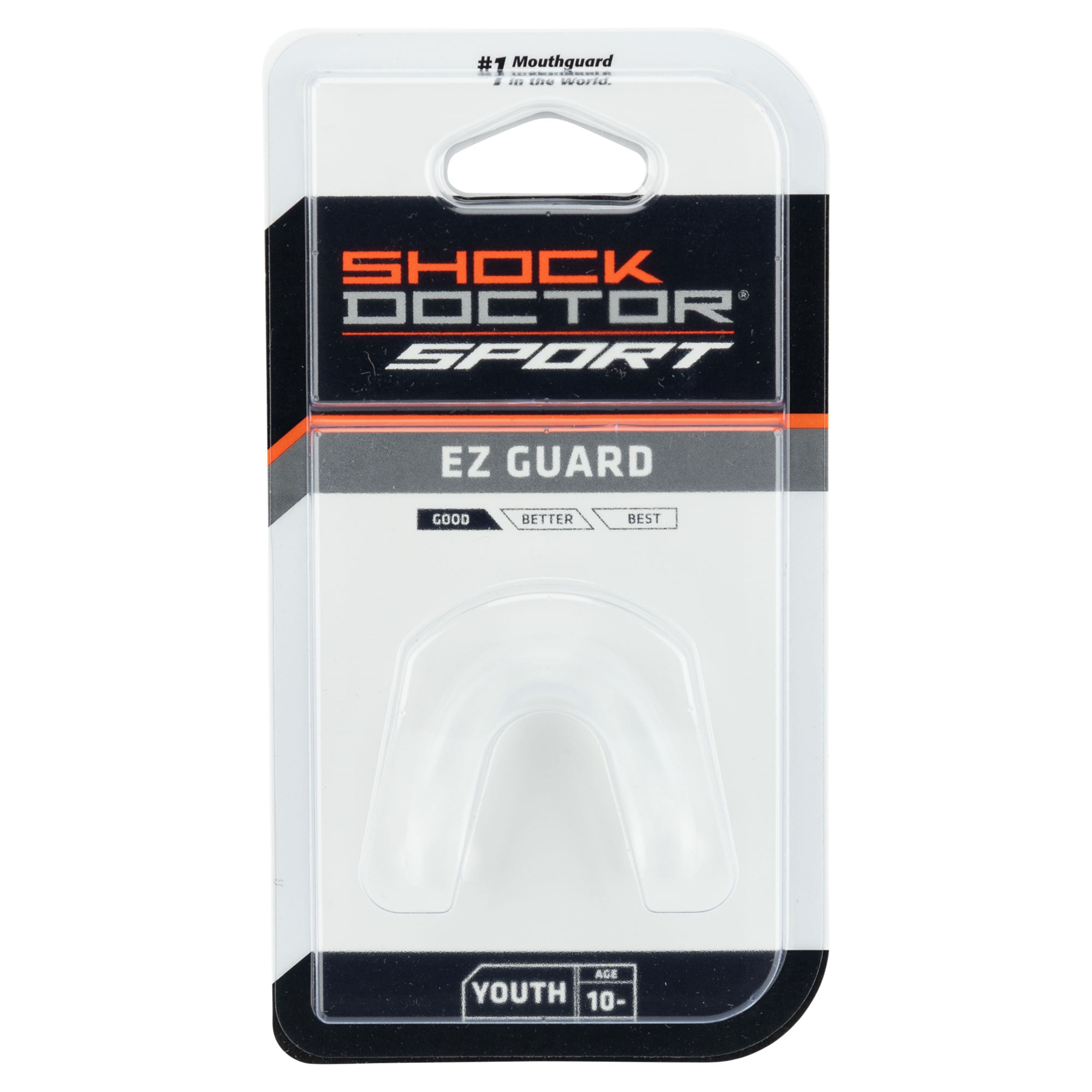 Shock Doctor EZ Sport Multi-Sport Mouthguard, Impact-Resistant Protective Gear (Clear, Adult) 932fo