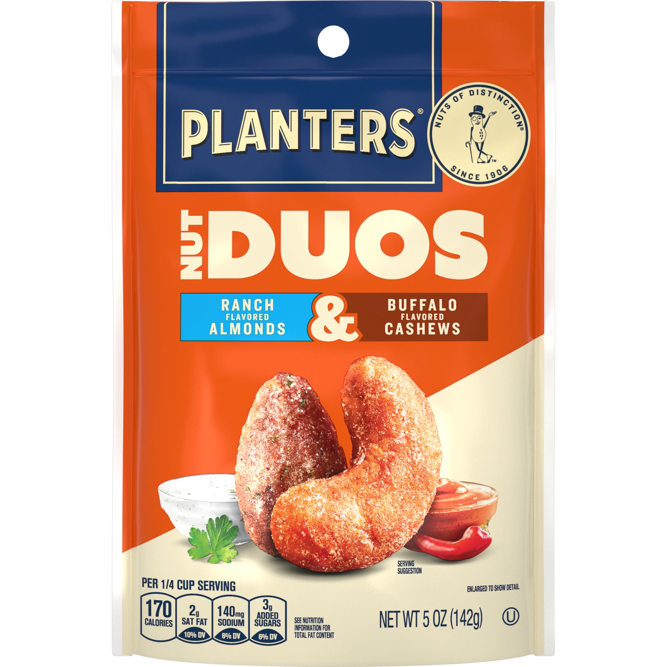 PLANTERS Nut Duos Buffalo Cashew and Ranch Almond Snack Mix (5 oz) c0xet
