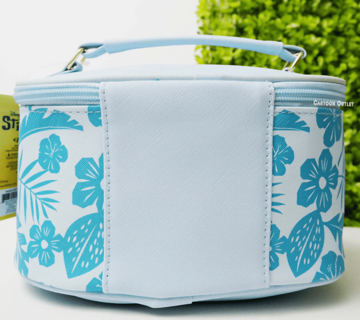 Disney Stitch Cosmetics Vanity Pouch Bag (Blue, 9 in x 6 in x 5 in) 4dppo