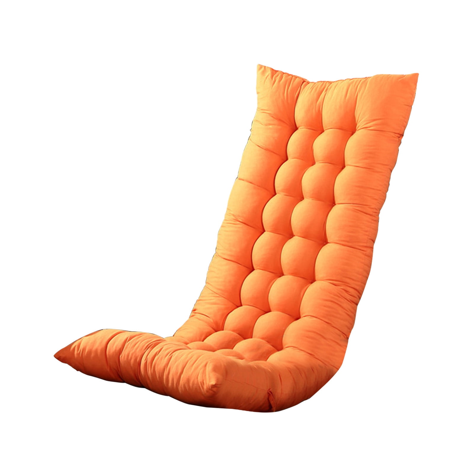 Zenithome Thickened Tufted Floor Seat Cushion for Living Room and Meditation (Orange, 43.3 in) tdtra