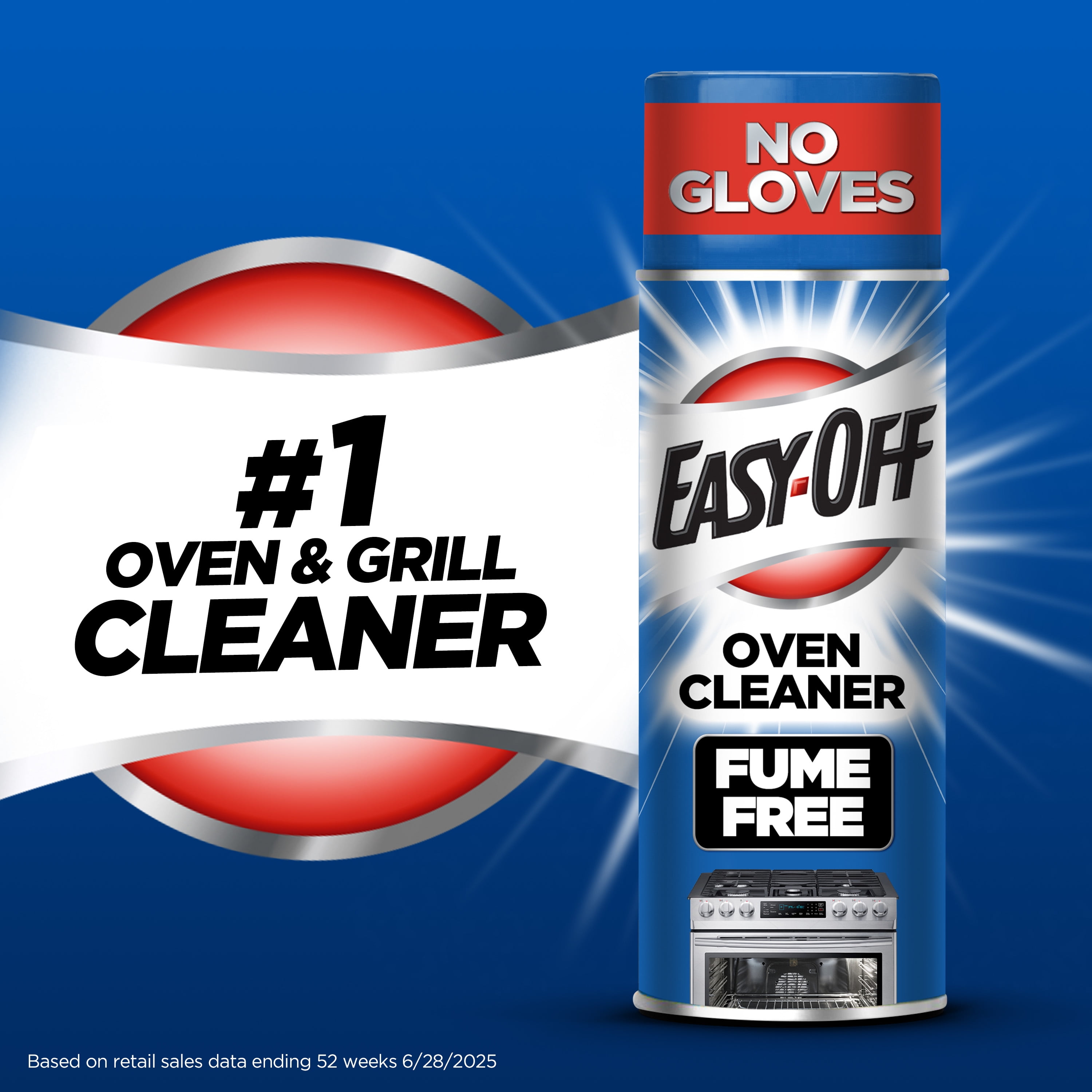 Easy-Off Fume Free Oven Cleaner Foam (Grease and Burned-On Food Remover, 14.5 oz) v3e27