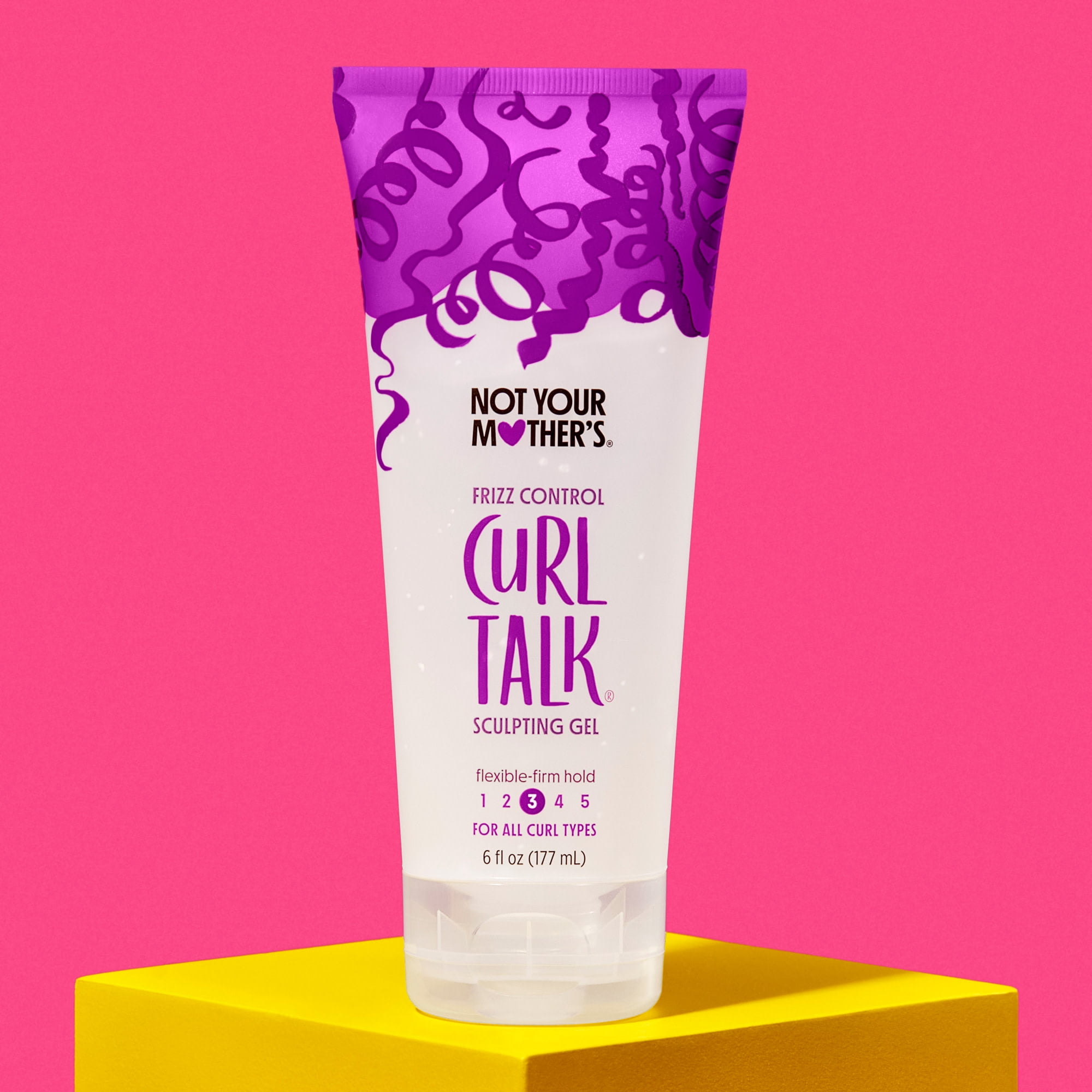 Not Your Mother's Curl Talk Frizz Control Sculpting Hair Gel, Flexible-Firm Hold (6 fl oz) 8m4rt