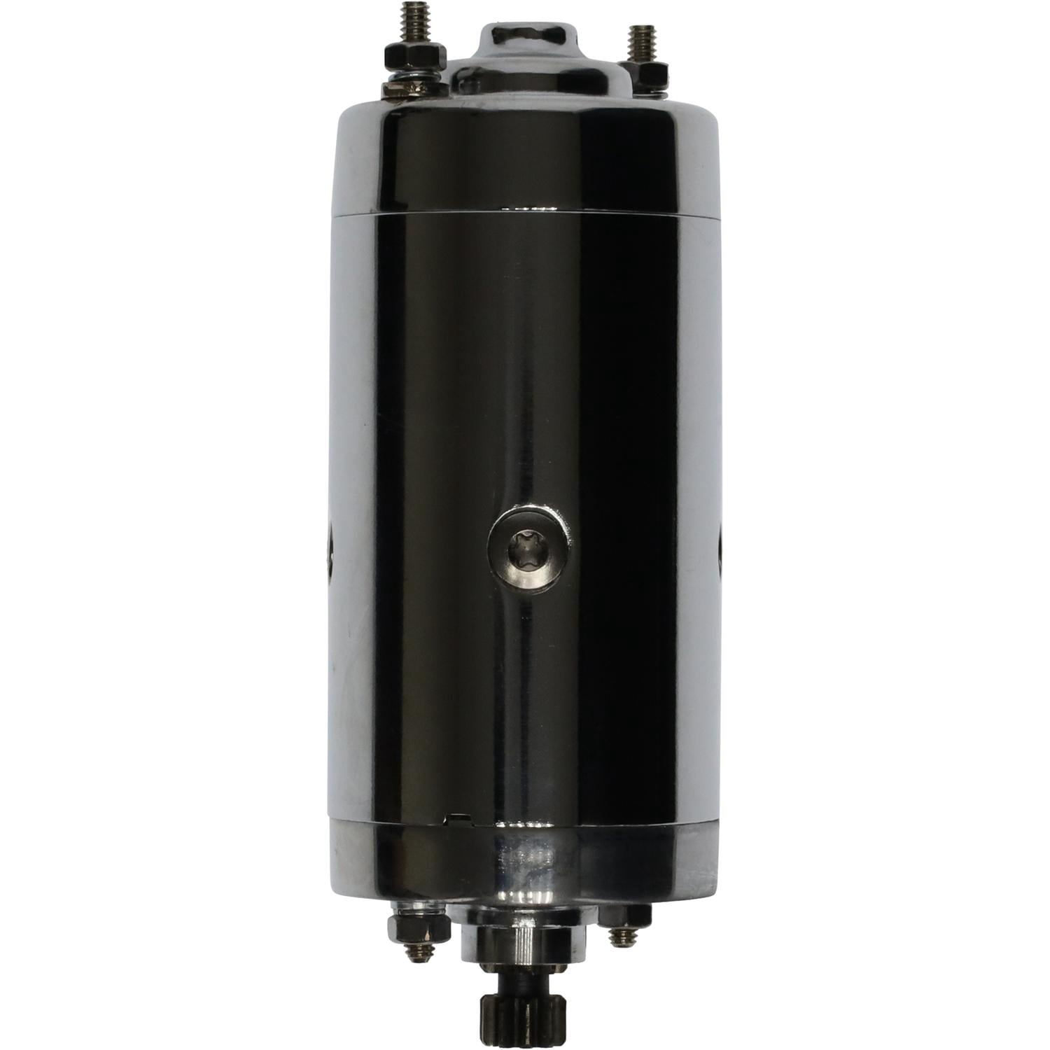 OEG Parts 12V Chrome Starter Motor for Harley Davidson FL Series (1965-1976) CCW Rotation jn6pj