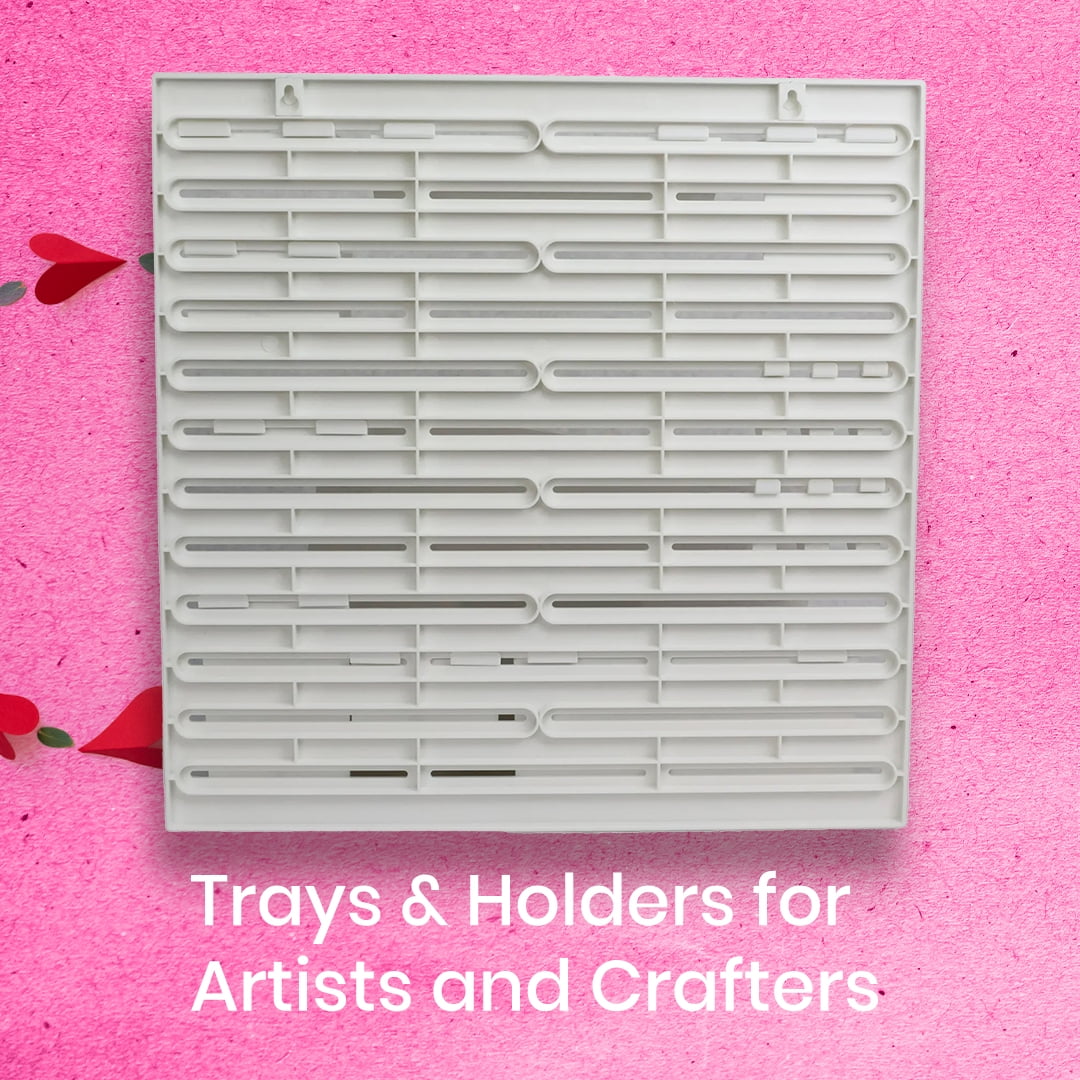 Everything Mary Wall Organizer with Hooks and Trays (White, 18 in x 12 in) n3hot