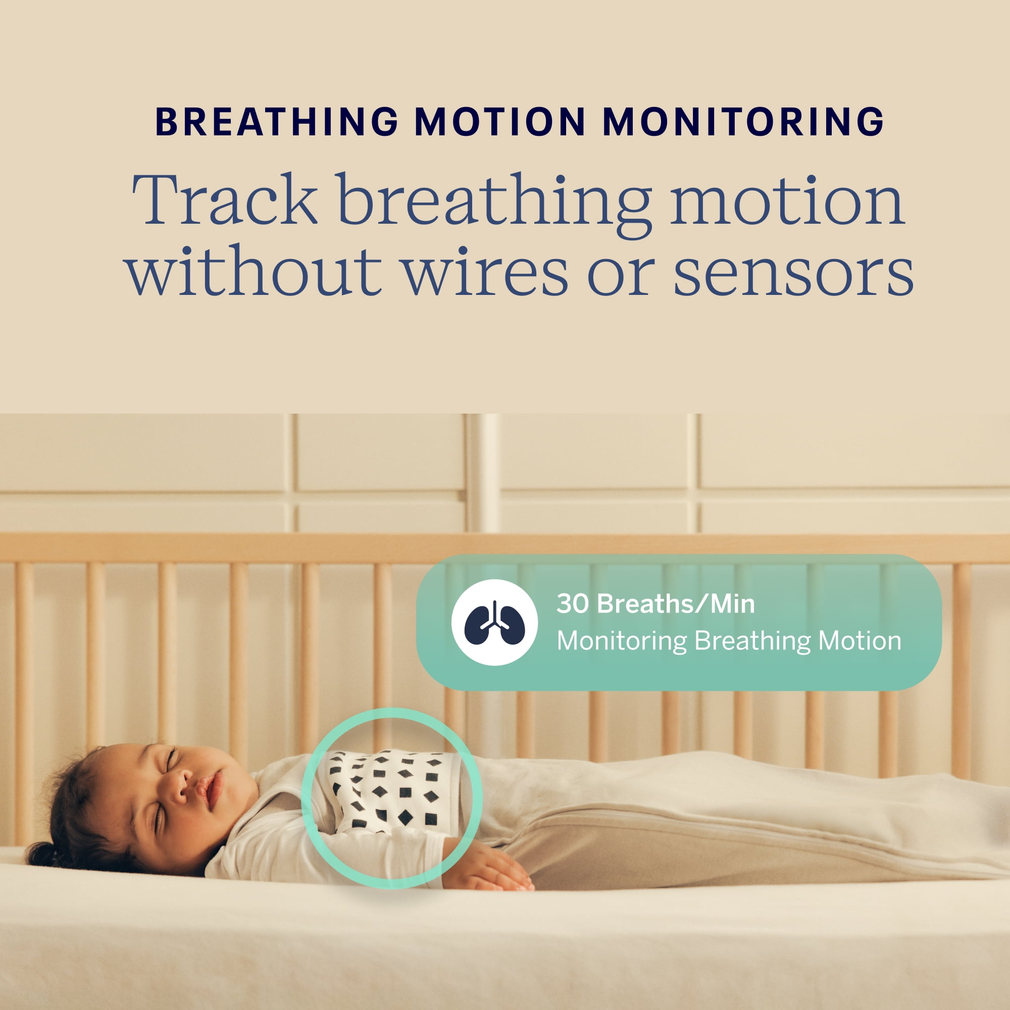 Nanit Pro Baby Monitor Bundle with Wall Mount (White, 1 Pack) stpqk - Image 3