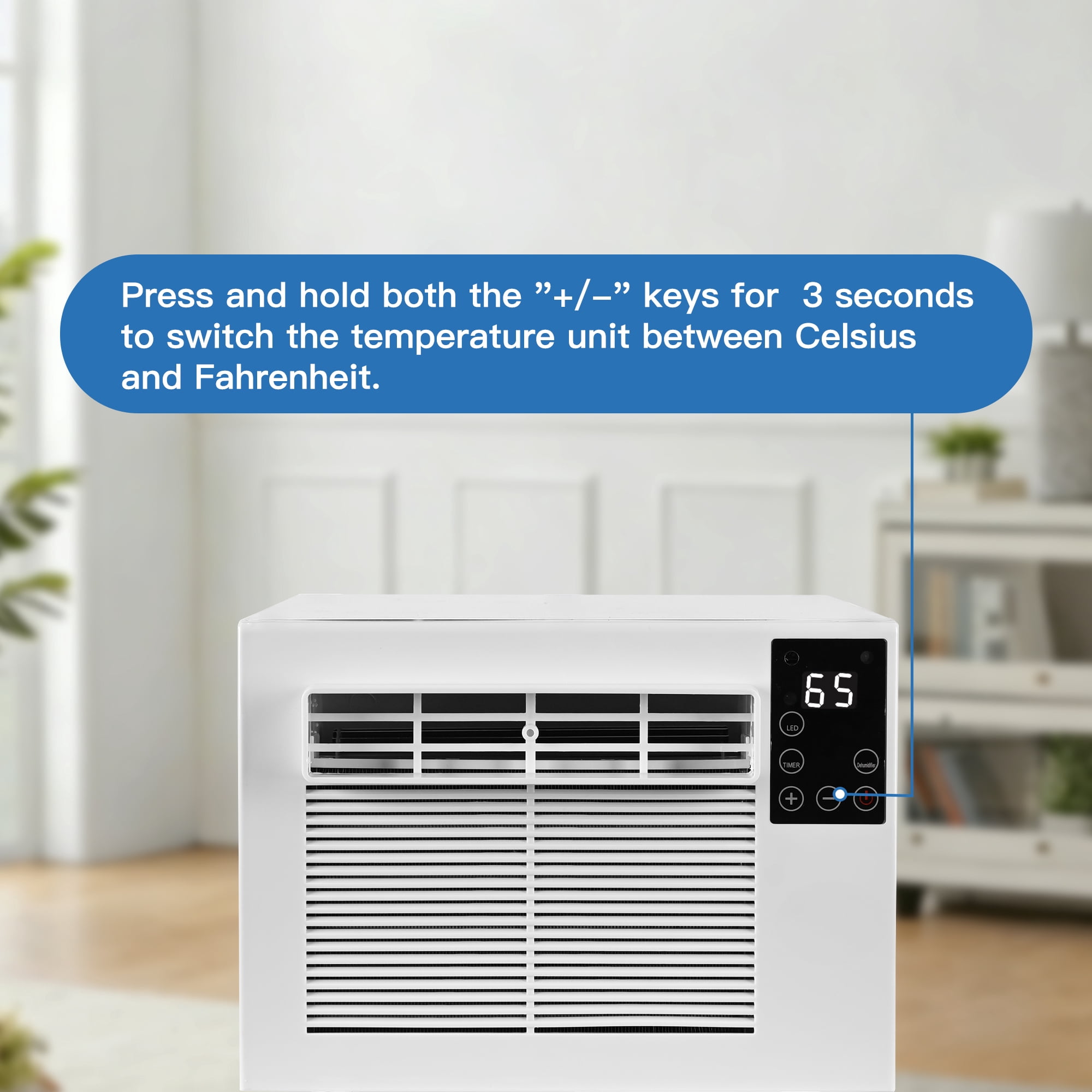 Edendirect Portable Air Conditioner 2300 BTU Compact Cooling Unit with Remote and Dehumidifier (White, 45 sq. ft.) p4zl9